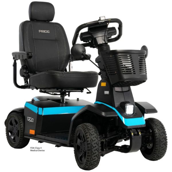 Pride Mobility PX4 4-Wheel Electric Mobility Scooter for Adults - Lightweight & Portable for Indoor/Outdoor Use, Shopping, Travel & Daily Activities