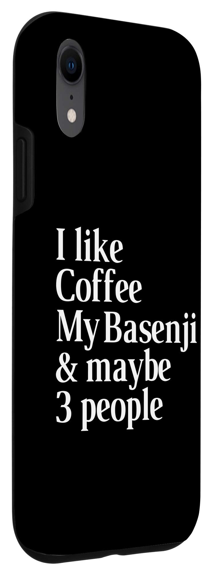 iPhone XR Case - Funny Basenji Dog Design for Coffee Lovers - Perfect Gift for Women & Men - Durable Protective Phone Cover for Everyday Use, Work & Travel
