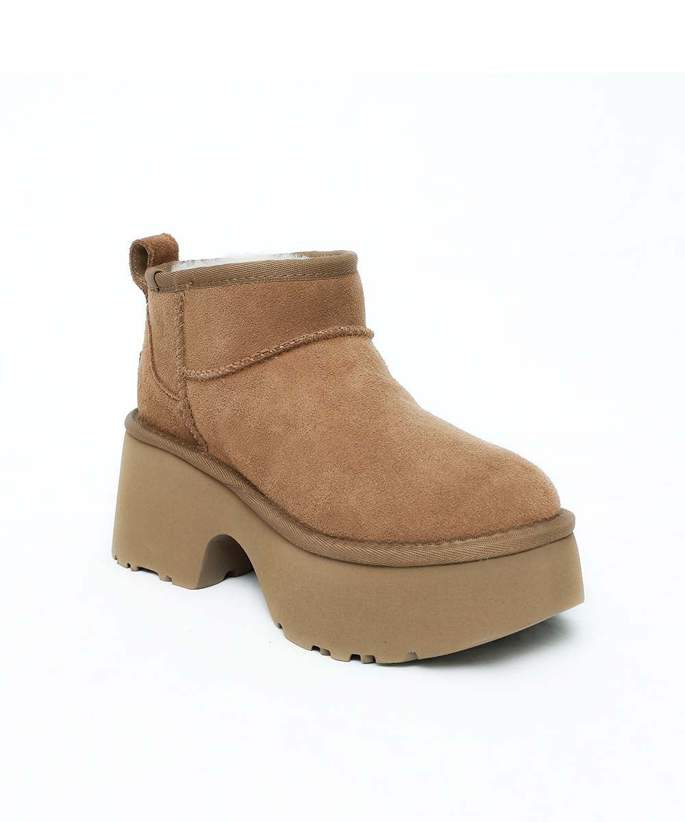 Women's UGG Ultra Mini Terra Boots - Cozy Winter Ankle Boots with Genuine Sheepskin for Women | Perfect for Casual Outfits, Snow Days & Cold Weather Fashion