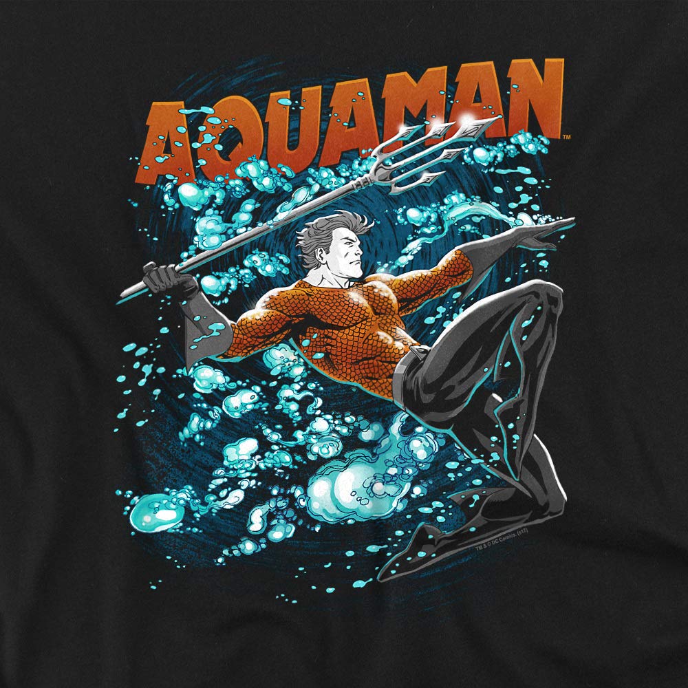 Aquaman Bubbles Graphic Unisex T-Shirt for Men & Women | Soft Cotton Tee for Superhero Fans | Perfect for Cosplay, Comic Con & Casual Wear