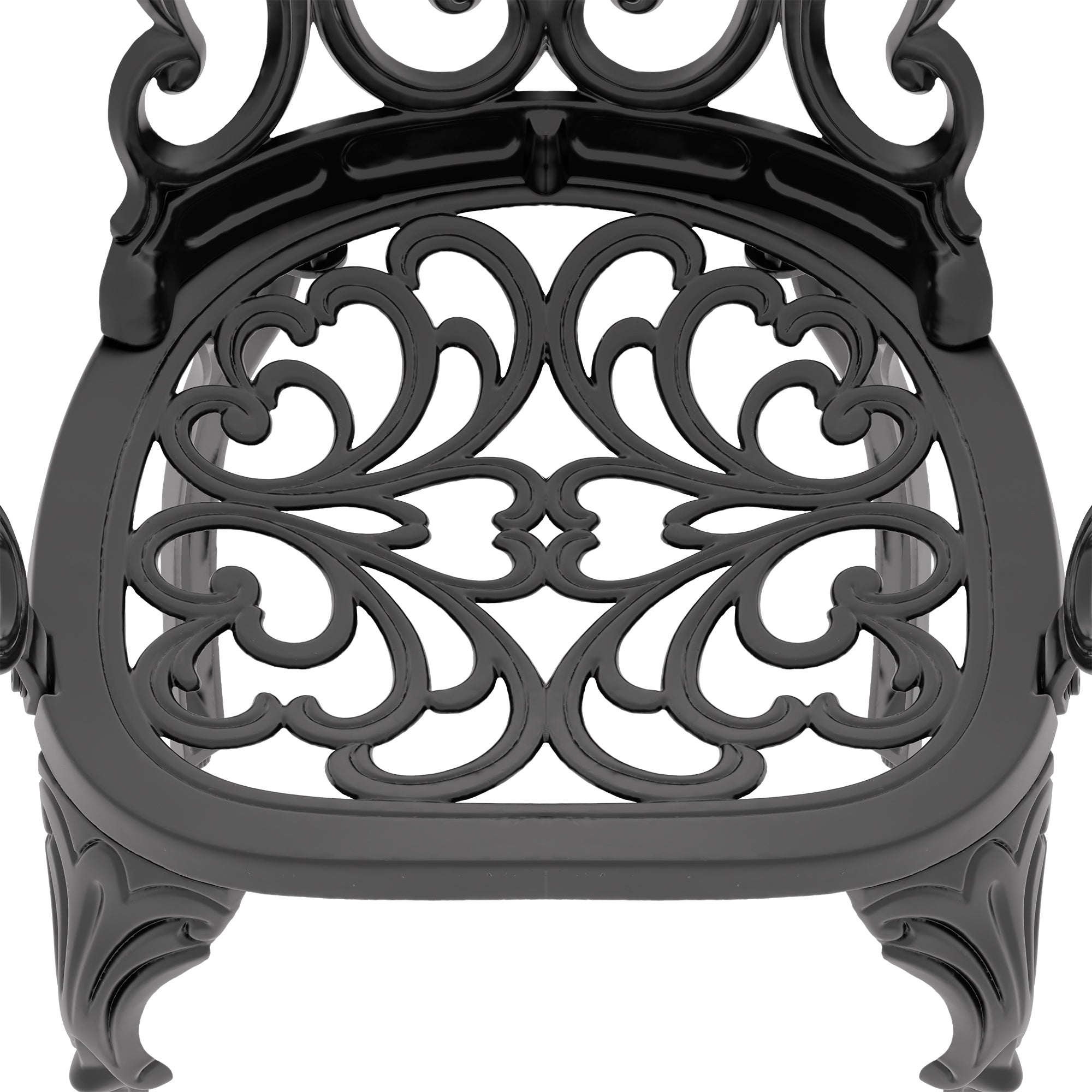 3-Piece Cast Aluminum Patio Furniture Set with Cushions (Random Colors) - Outdoor Dining & Lounge Set for Garden, Poolside, and Backyard Relaxation