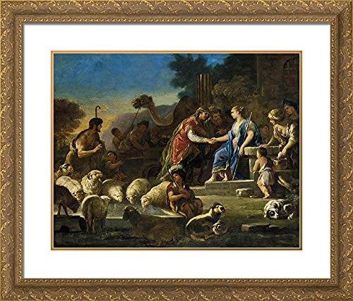 Gold Ornate Wood Frame with Double Matting