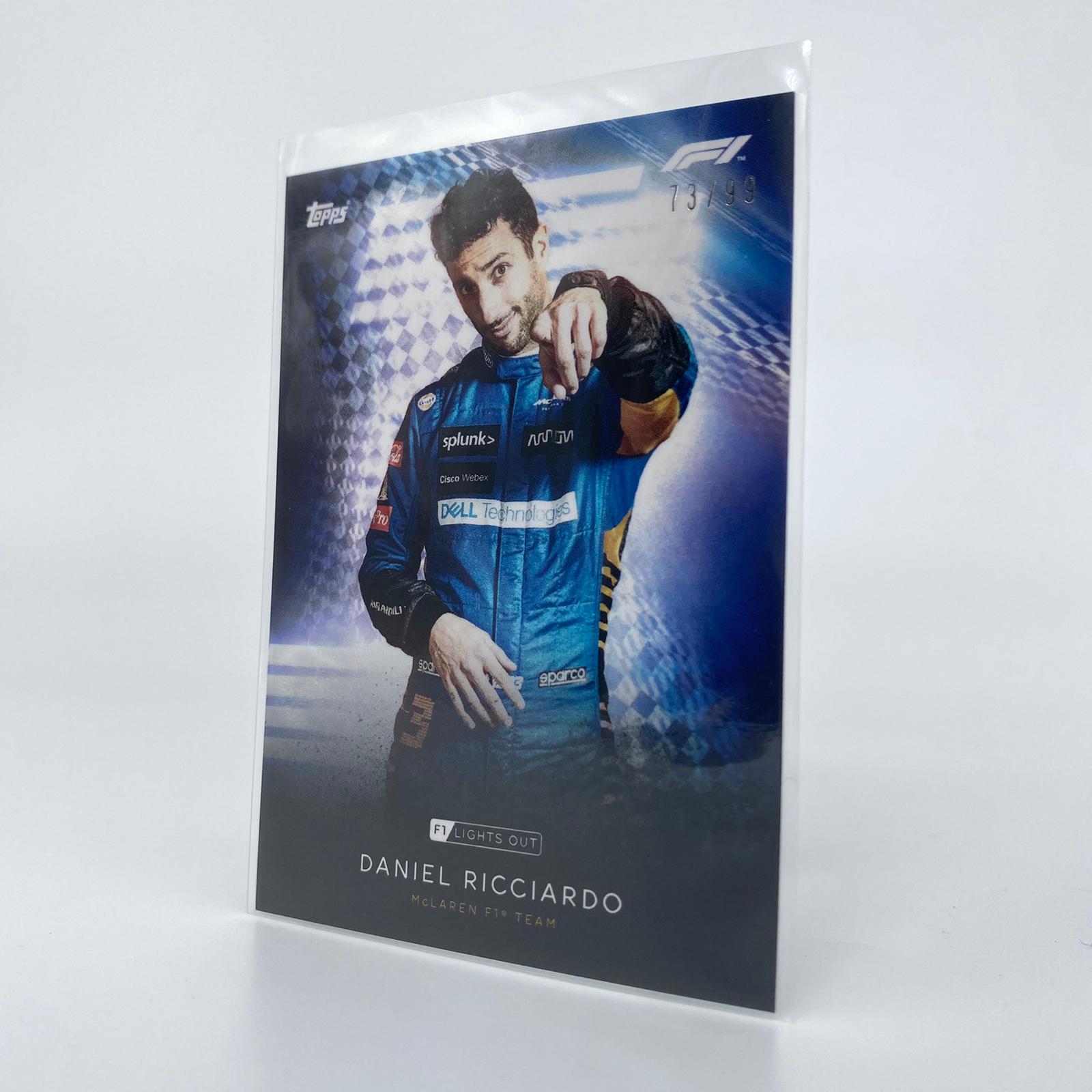 Daniel Ricciardo F1 Racing Driver Blue Parallel Collectible Card - Perfect for Motorsport Fans, Collectors, and Memorabilia Displays