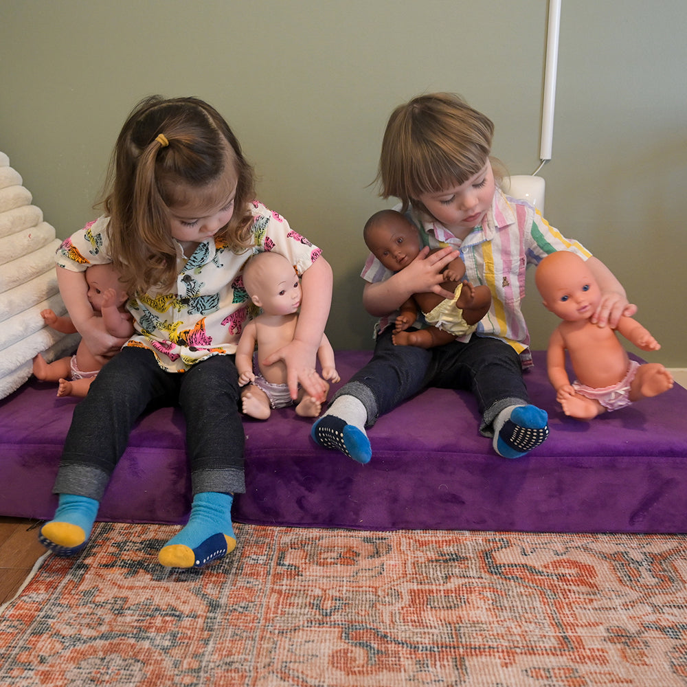 Multi Ethnic Tender Touch Baby Dolls Set of 4 - Realistic Soft Huggable Dolls for Kids, Toddlers & Collectors - Perfect for Playtime, Gift Giving & Educational Diversity Learning