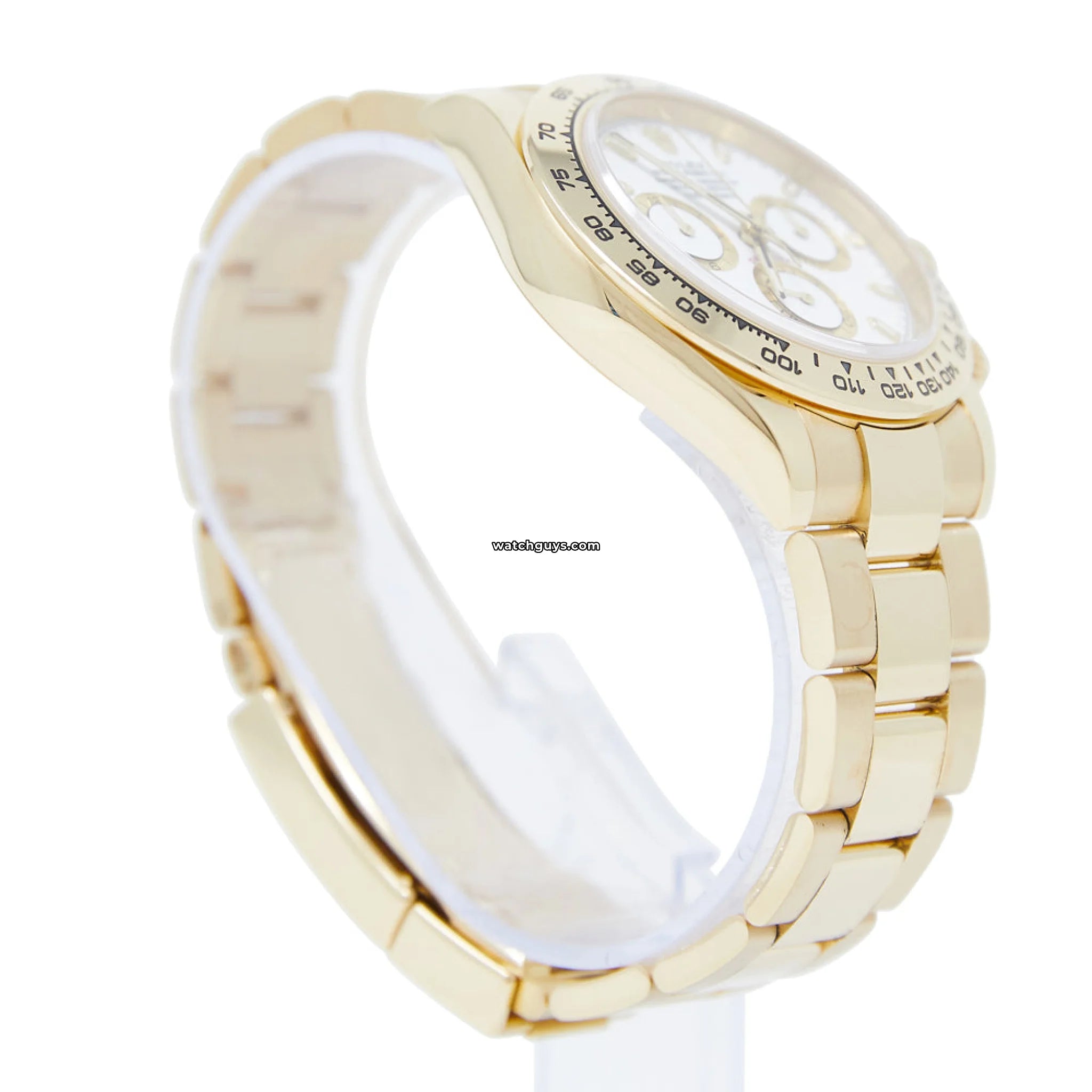 Rolex Daytona 116508 Men's Watch - 18K Yellow Gold Case with White Dial - Luxury Automatic Chronograph for Business, Gifting & Special Occasions