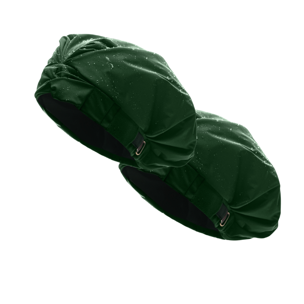 Hairbrella Satin Lined Shower Cap Set of 2 - Waterproof & Reusable for Bath, Swimming, Salon & Travel - Premium Hair Protection for Curly, Natural & Relaxed Hair