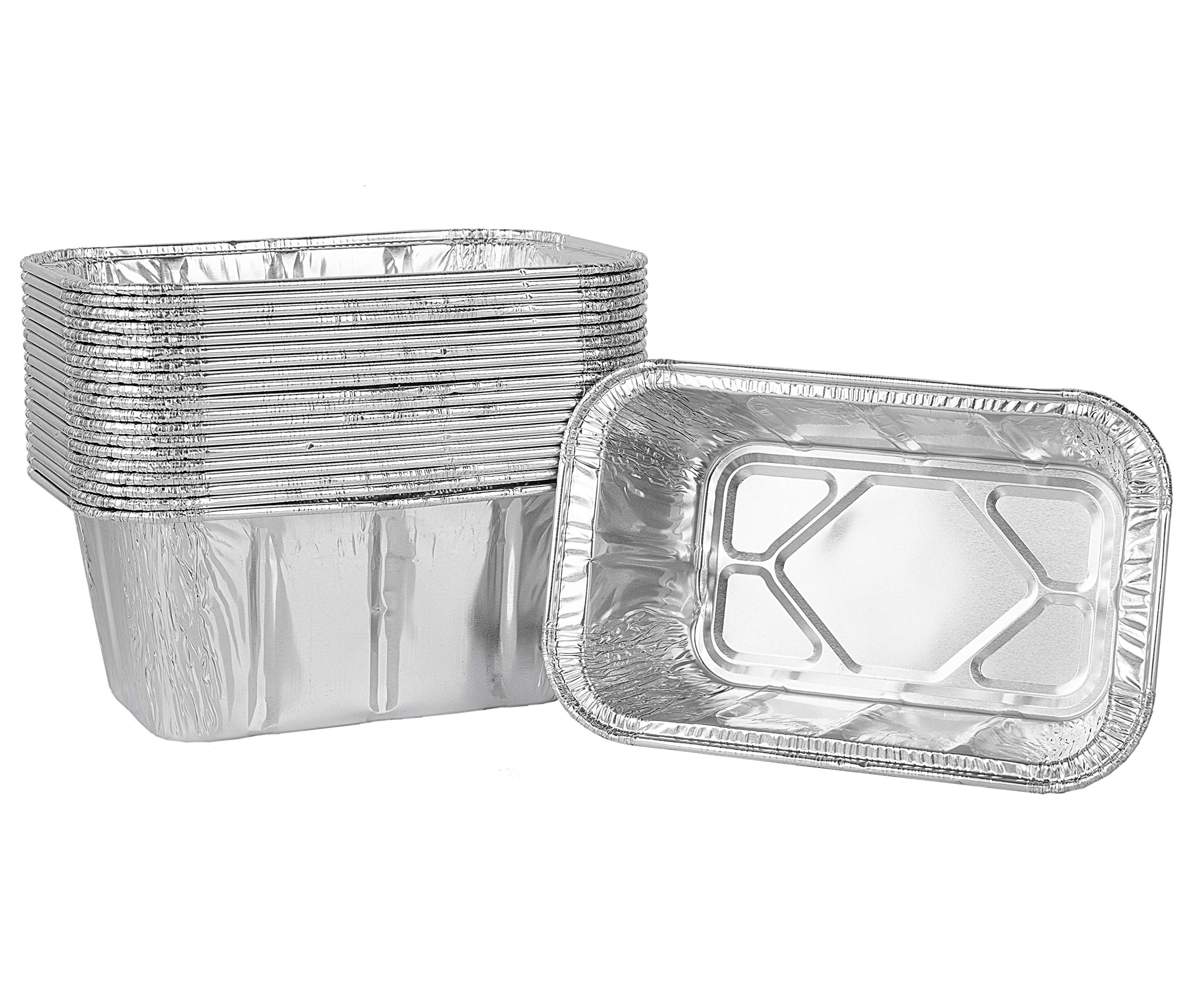 20 Pack Aluminum Foil Grill Drip Pans for Blackstone 17 & 22 Inch Griddles - Disposable BBQ Grease Trays with Rear Grease Cup | Perfect for Outdoor Cooking, Camping & Backyard Grilling