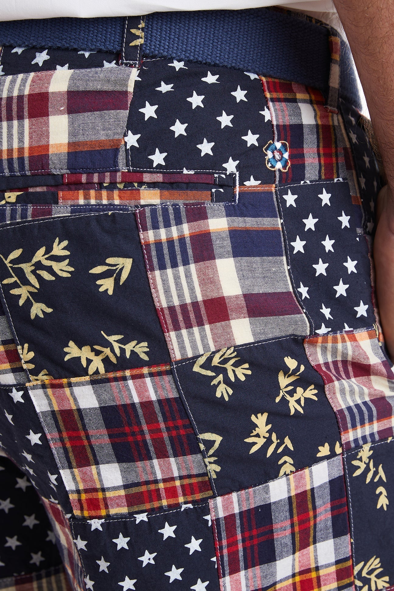 Authentic Cisco Patriotic Madras Patch - American Flag Design for Hats, Jackets & Backpacks - Perfect for 4th of July & Veterans Day