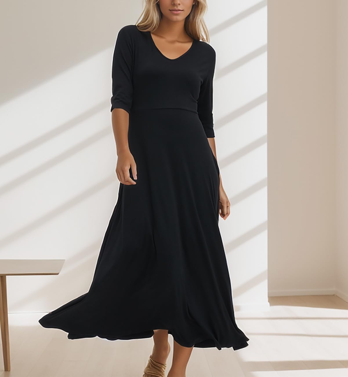 2024 Women's Maxi Dress - Casual Loose Beach Dress with Pockets | Summer Vacation, Pool Party, Boho Outfit