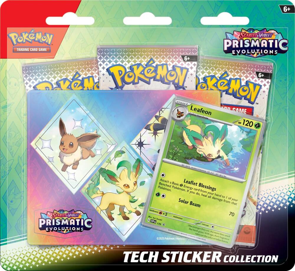 Prismatic Evolutions Tech Sticker Collection - Waterproof Vinyl Decals for Laptops, Phones & Gaming Gear - Perfect for Tech Enthusiasts & DIY Decor