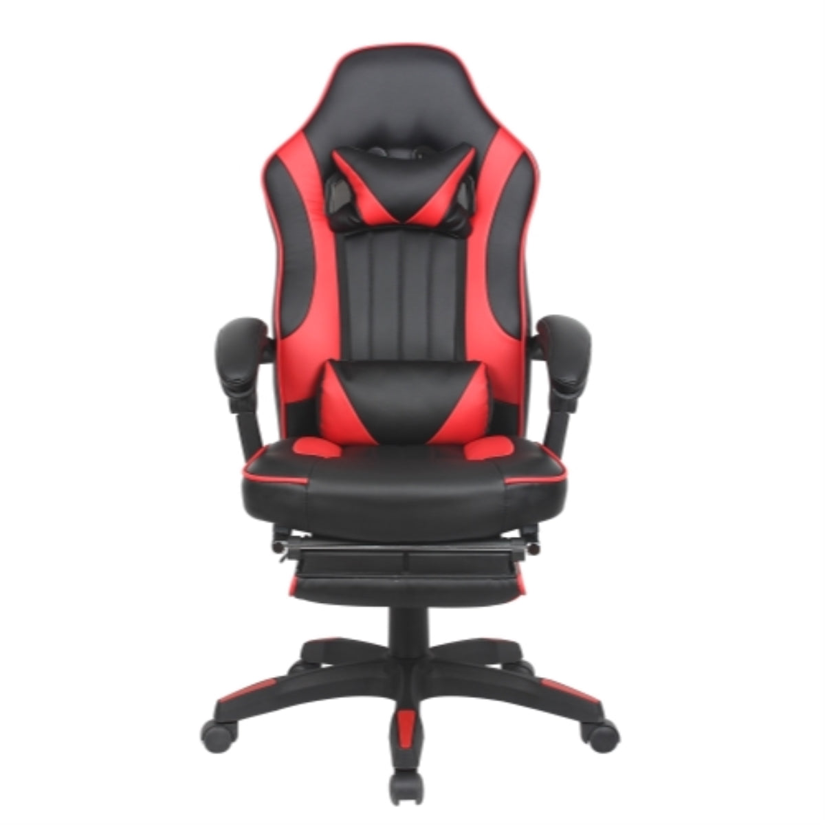 Premium Footrest Series - 313A Ergonomic Gaming Chair with Adjustable Height (Black & Red) - Perfect for Office, Home & Gaming Setup