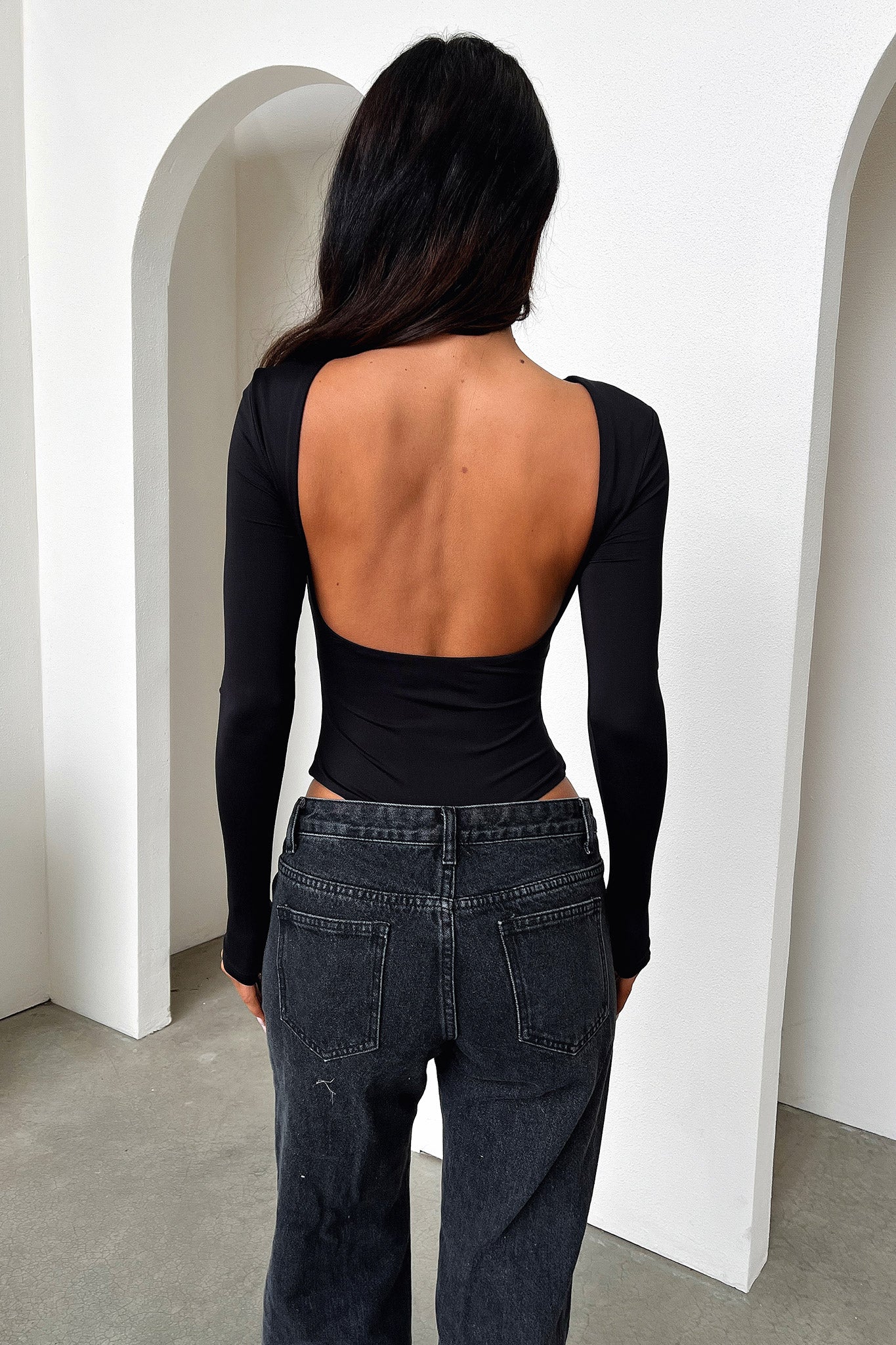 Eve Bodysuit for Women - Stretchy Black Seamless Bodysuit | Perfect for Layering, Workout & Everyday Wear