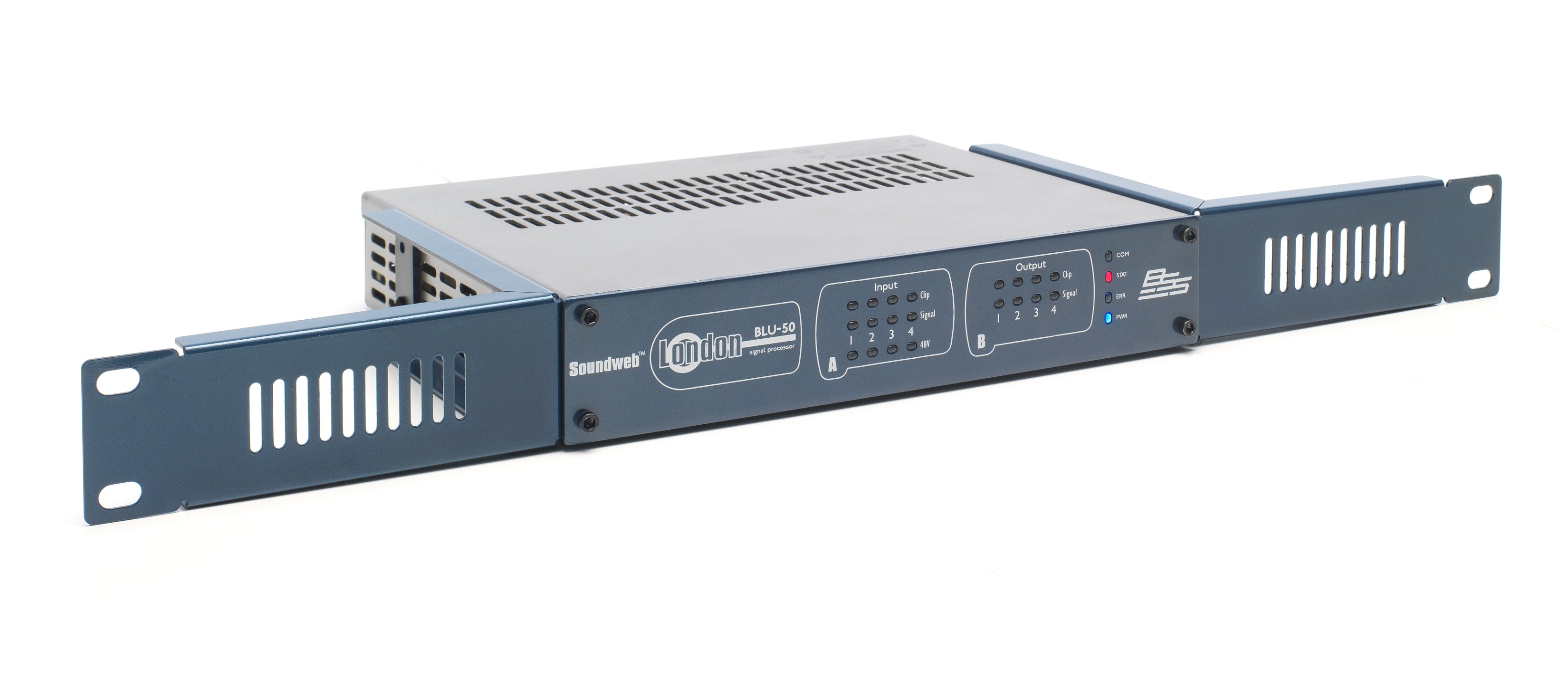BSS Audio BSSBLU50 M BLU 50 4x4 Digital Signal Processor with BLU Link Technology - Professional Audio System for Live Sound, Recording Studios & Theater Installations