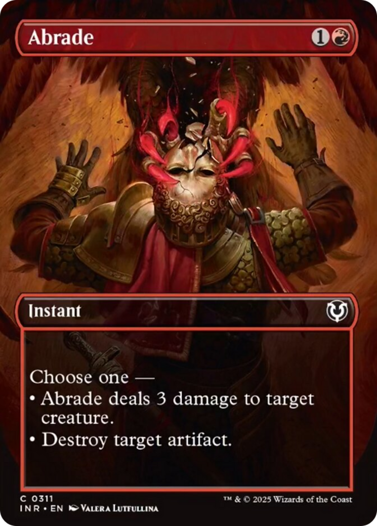 Abrade (Borderless) - Innistrad Remastered MTG Card - Perfect for Commander, Modern & Legacy Decks