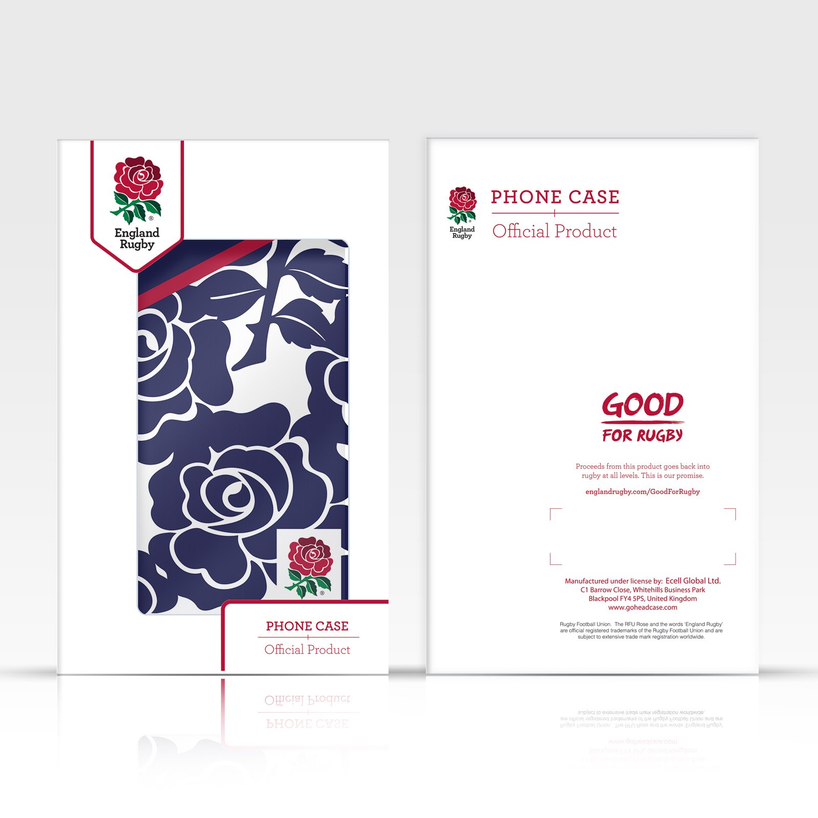 Official England Rugby Union The Rose Leather Wallet Case for Apple iPhone 13 - Premium Book Cover with Team Logo, Perfect for Rugby Fans & Game Day Accessories