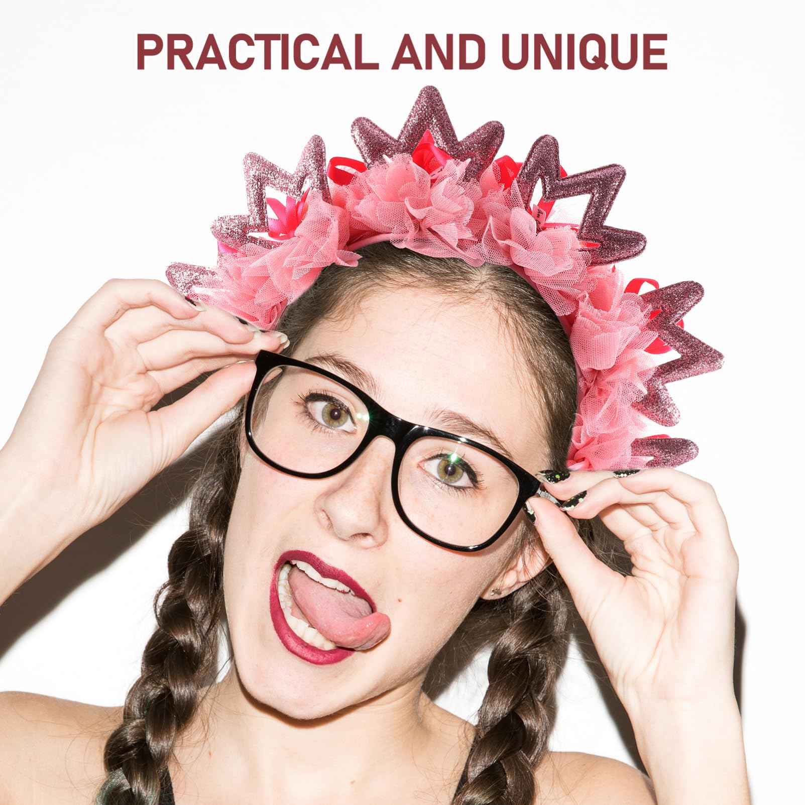 POPETPOP Women's Fashion Headbands & Tiaras - Elegant Hair Accessories for Girls, Parties, Weddings & Festivals | Perfect for Daily Wear, Special Occasions & Photo Shoots