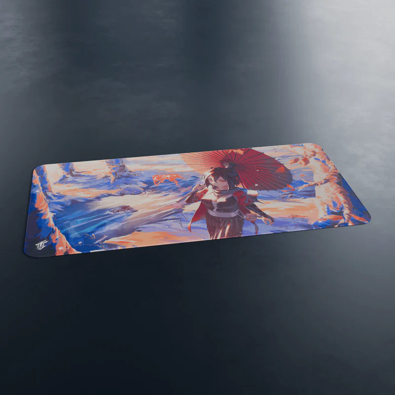 Yuki Aim Kitsune Gaming Mouse Pad - Large XXL Non-Slip Rubber Base - Perfect for PC, Laptop, Office & Esports Gaming Setup