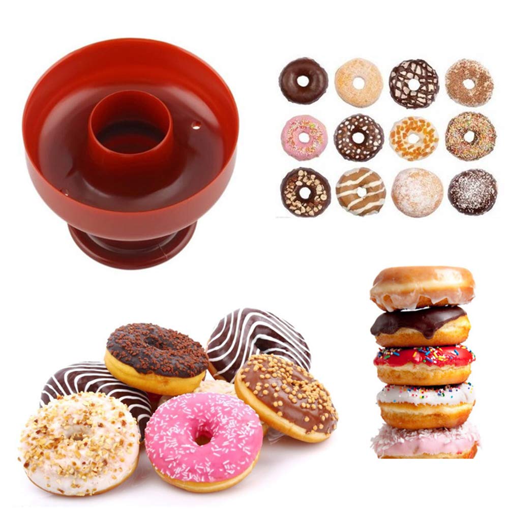 AKOAK 1-Pack Donut Baking Molds - Round Silicone Cookie Cutters & Hollow Cake Molds for DIY Desserts - Perfect for Homemade Donuts, Cupcakes, and Pastry Decorations