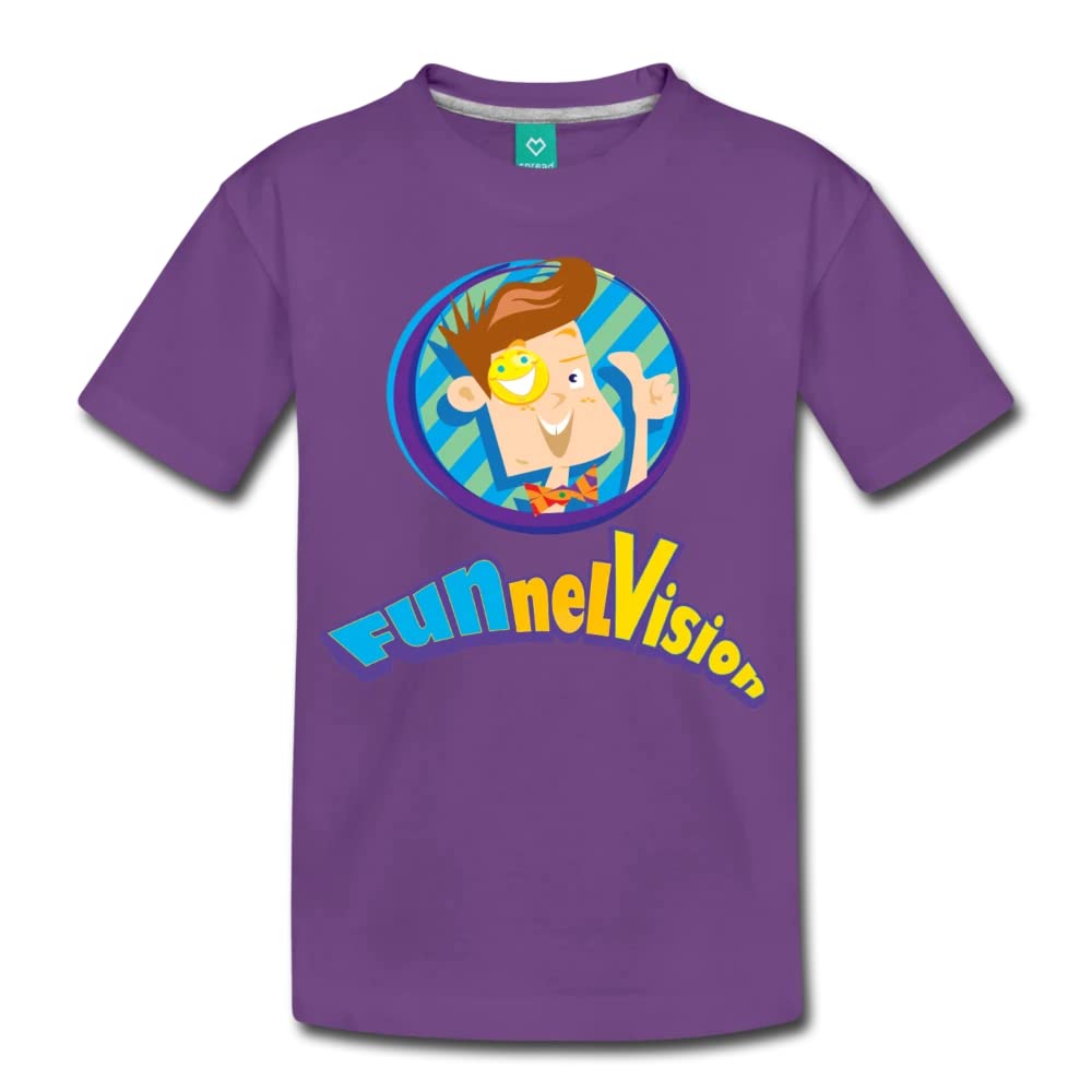 FGTeeV Funnel Vision Premium Youth T-Shirt - Purple Size S | Fun Graphic Tee for Kids & Teens | Perfect for Gaming Fans, Birthday Gifts & Casual Wear