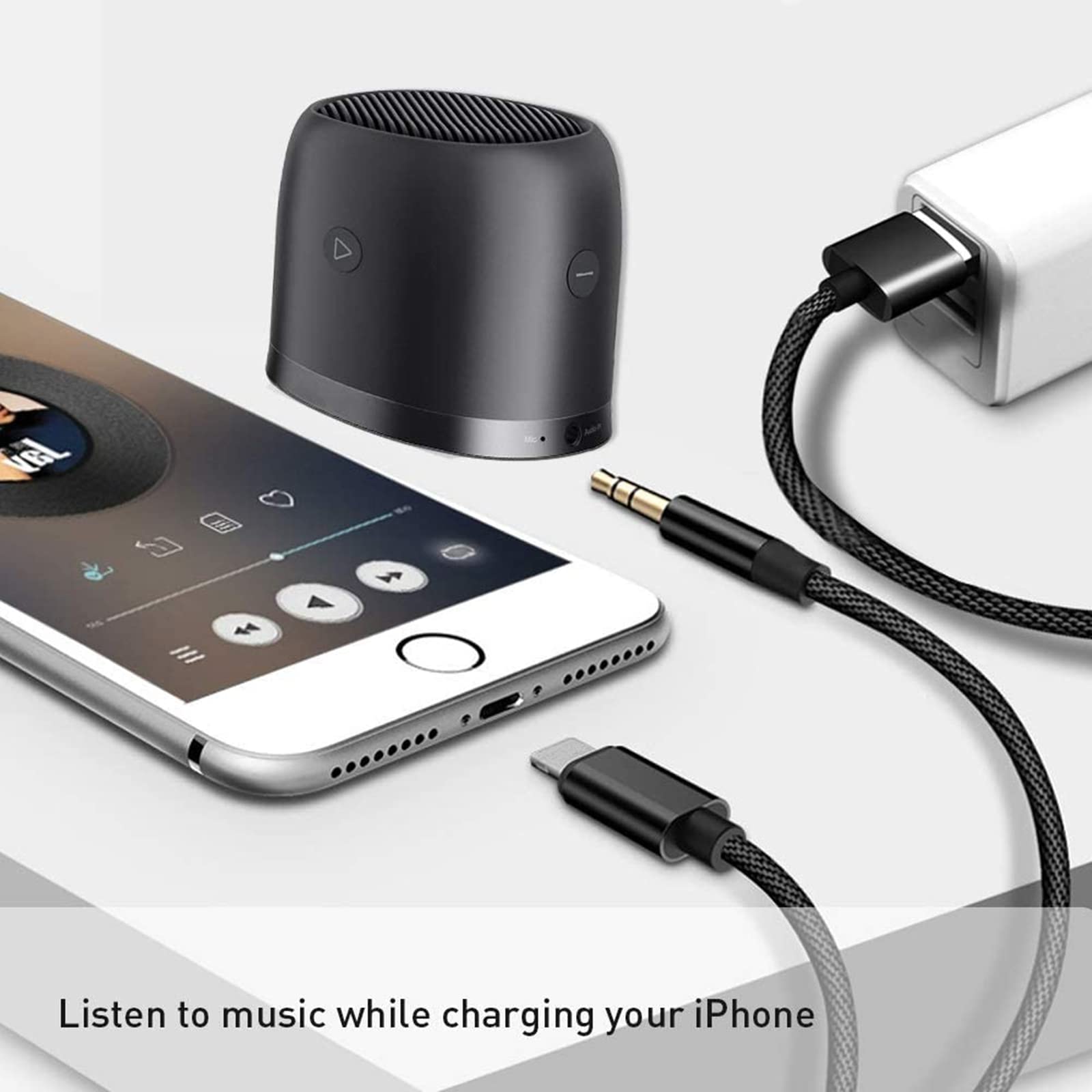 YCTech USB C to Aux Cable with Car Charger - 3.5mm Braided Nylon Audio Aux Cable for iPhone 16/15 Pro Max/Plus, Samsung S24/S23/S22 Ultra & Android Phones - Perfect for Car Audio & Hands-Free Calling
