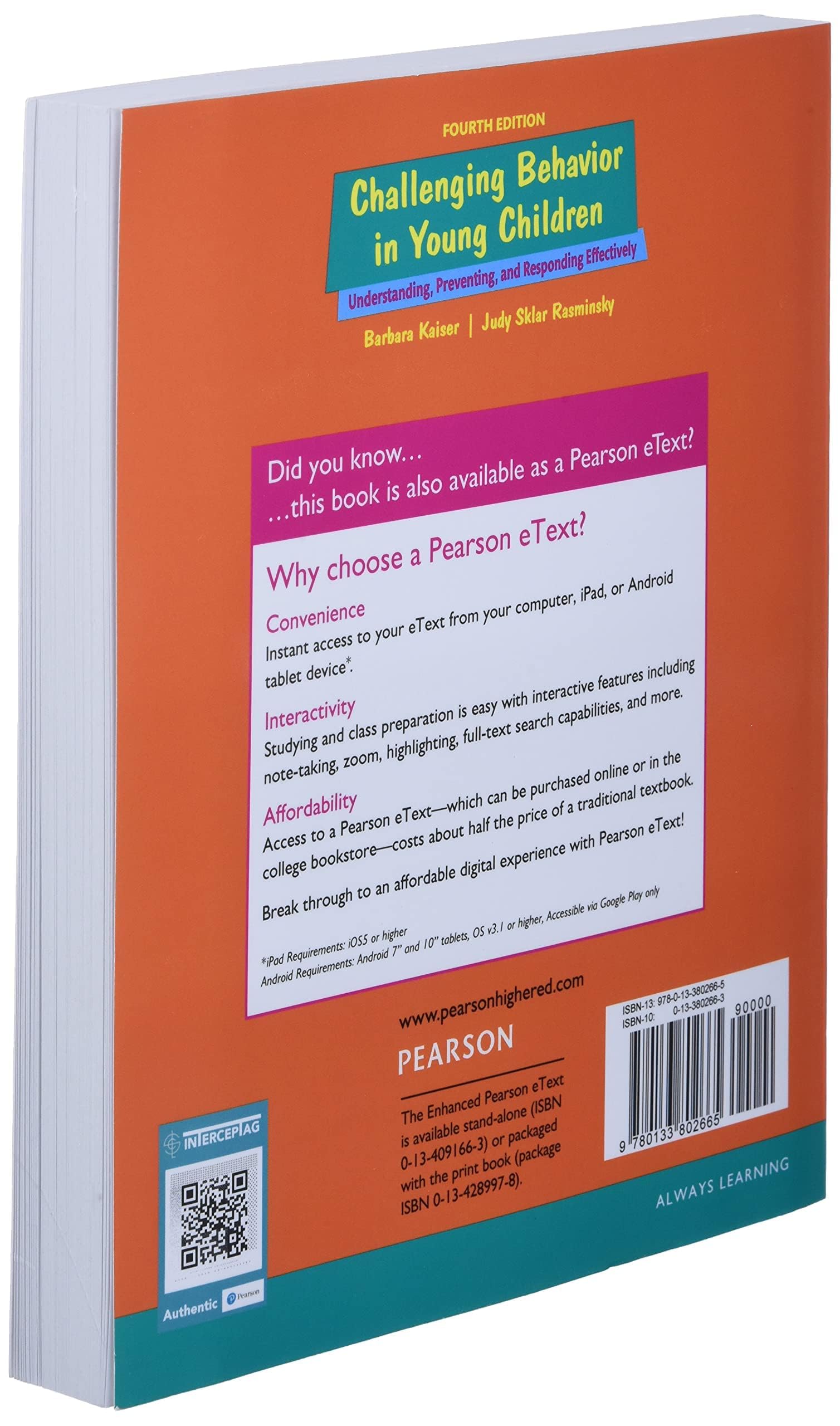 Effective Strategies for Understanding, Preventing, and Responding to Challenging Behavior in Young Children - Enhanced Pearson eText with Access Card | Classroom Management & Early Childhood Education Solutions