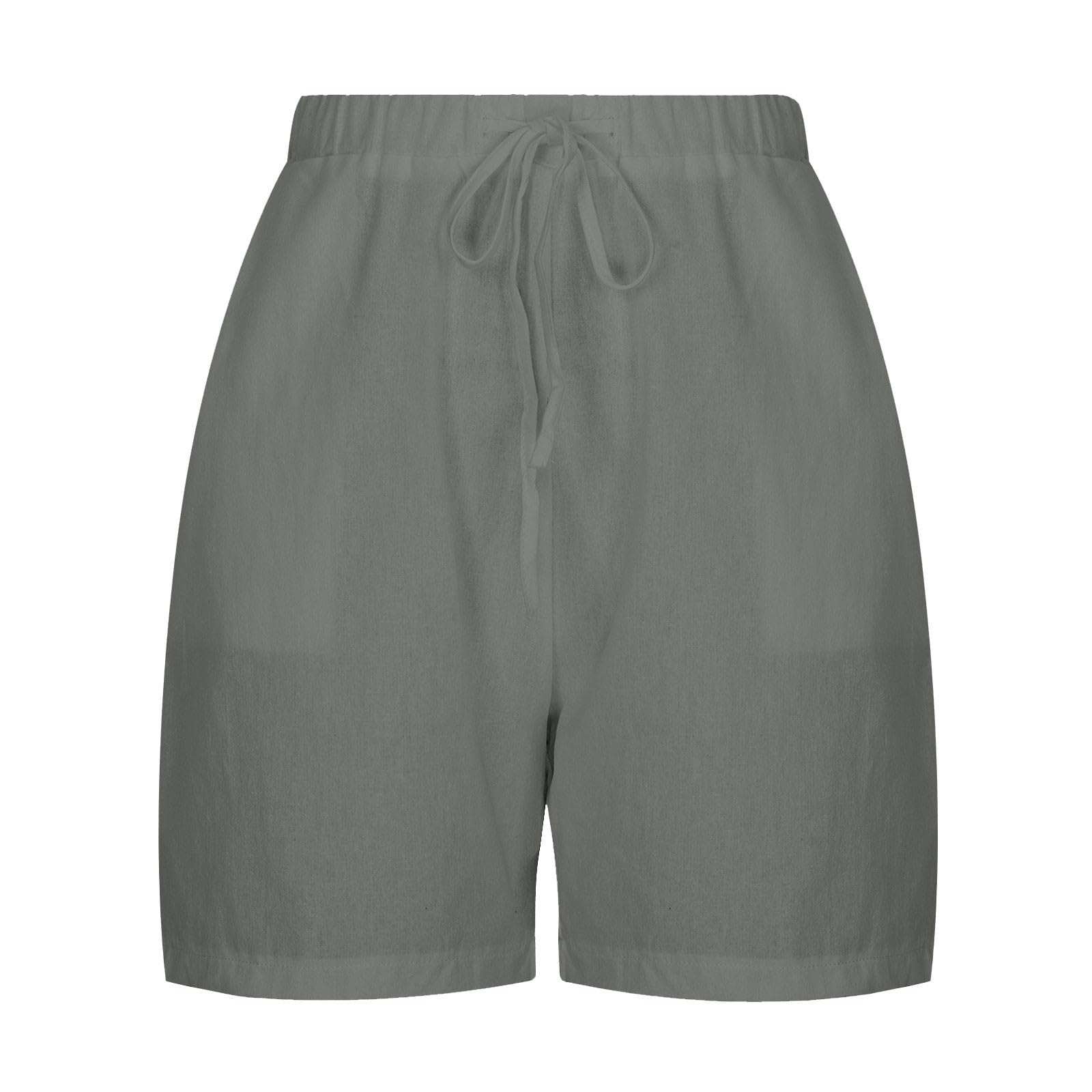 High Waisted Cotton Shorts for Women - Summer Hiking & Lounge Wear