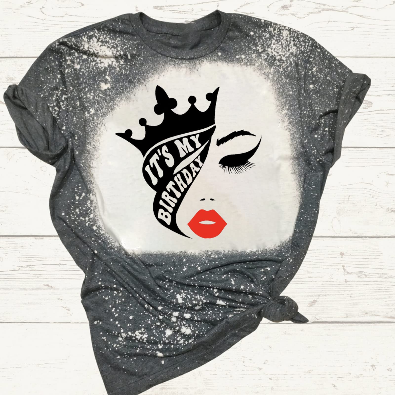 Happy Birthday Shirt for Women - 'It's My Birthday' Graphic T-Shirt - Short Sleeve Casual Tee for Birthday Parties & Celebrations
