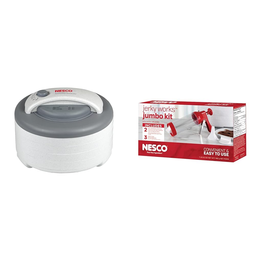 Nesco FD-60 Snackmaster Express Food Dehydrator - 4 Stainless Steel Trays (13.5