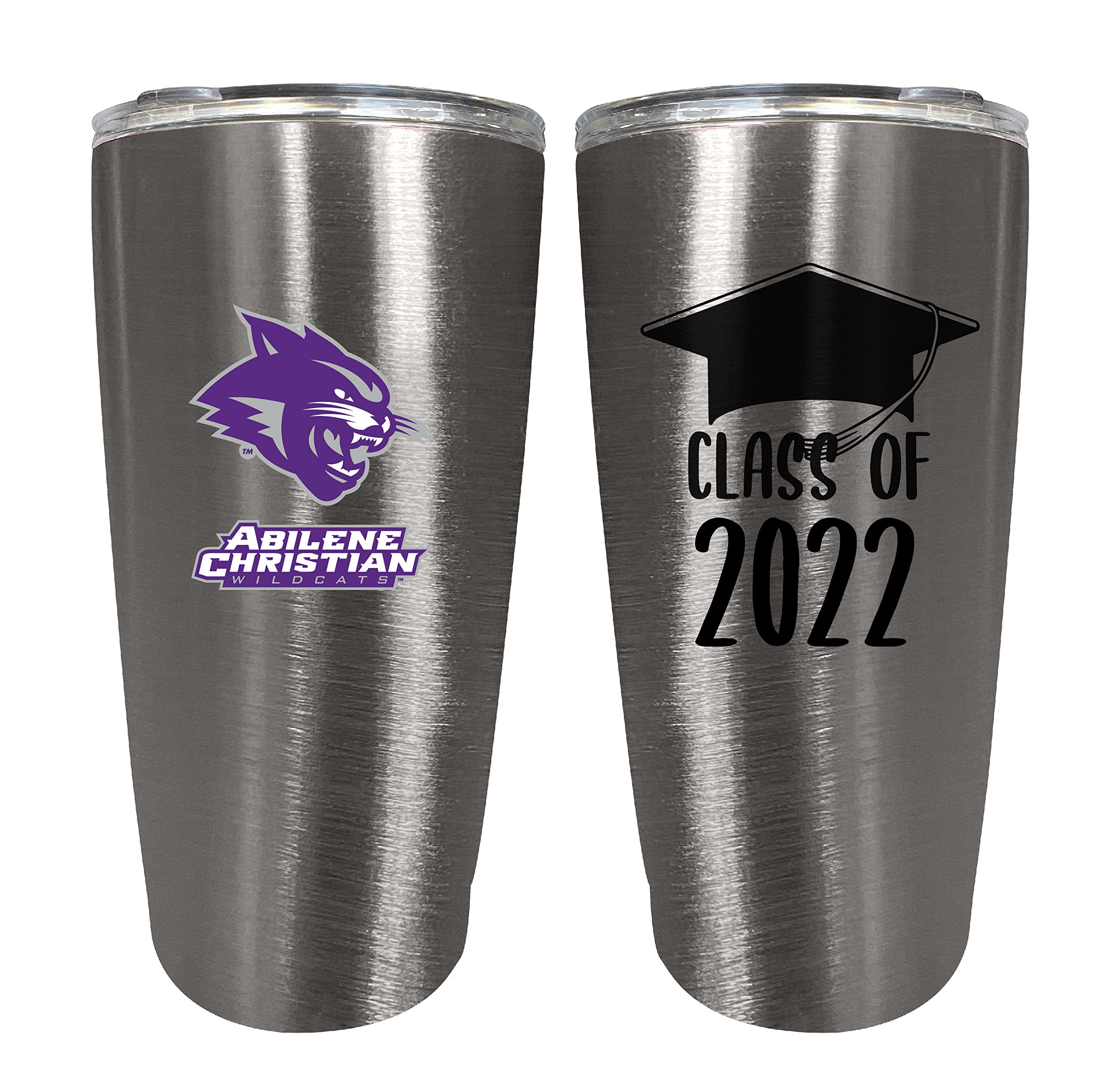 Abilene Christian University 16 oz Stainless Steel Tumbler - Class of 2022 Graduation Gift, Insulated Travel Mug for Hot & Cold Drinks, BPA-Free, Keeps Beverages Hot/Cold for Hours - Perfect for College, Office, Gym & Outdoor Activities