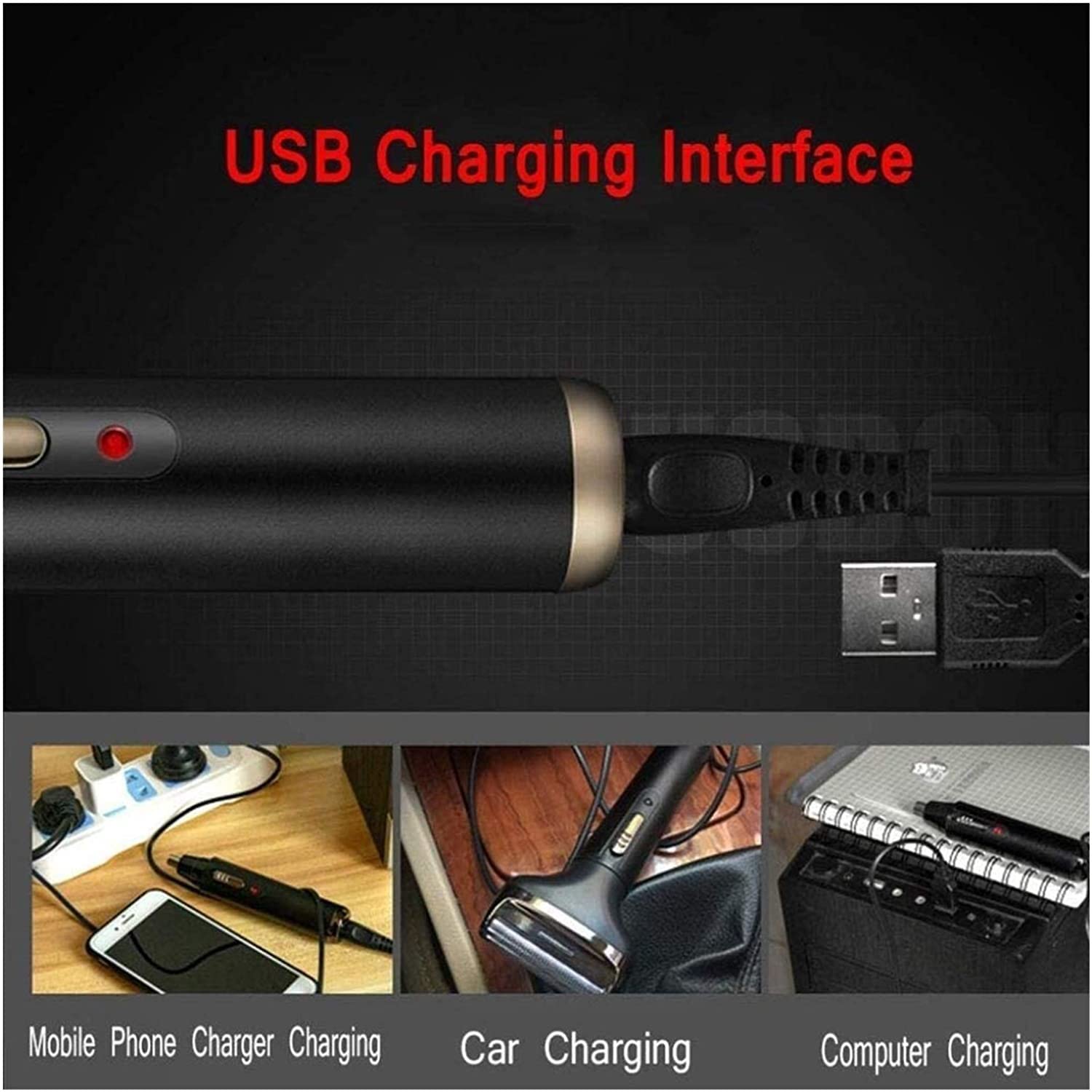 Rechargeable Nose and Ear Hair Trimmer for Men - Wet/Dry Use, Easy to Clean Grooming Kit - Perfect for Travel, Home & Personal Care