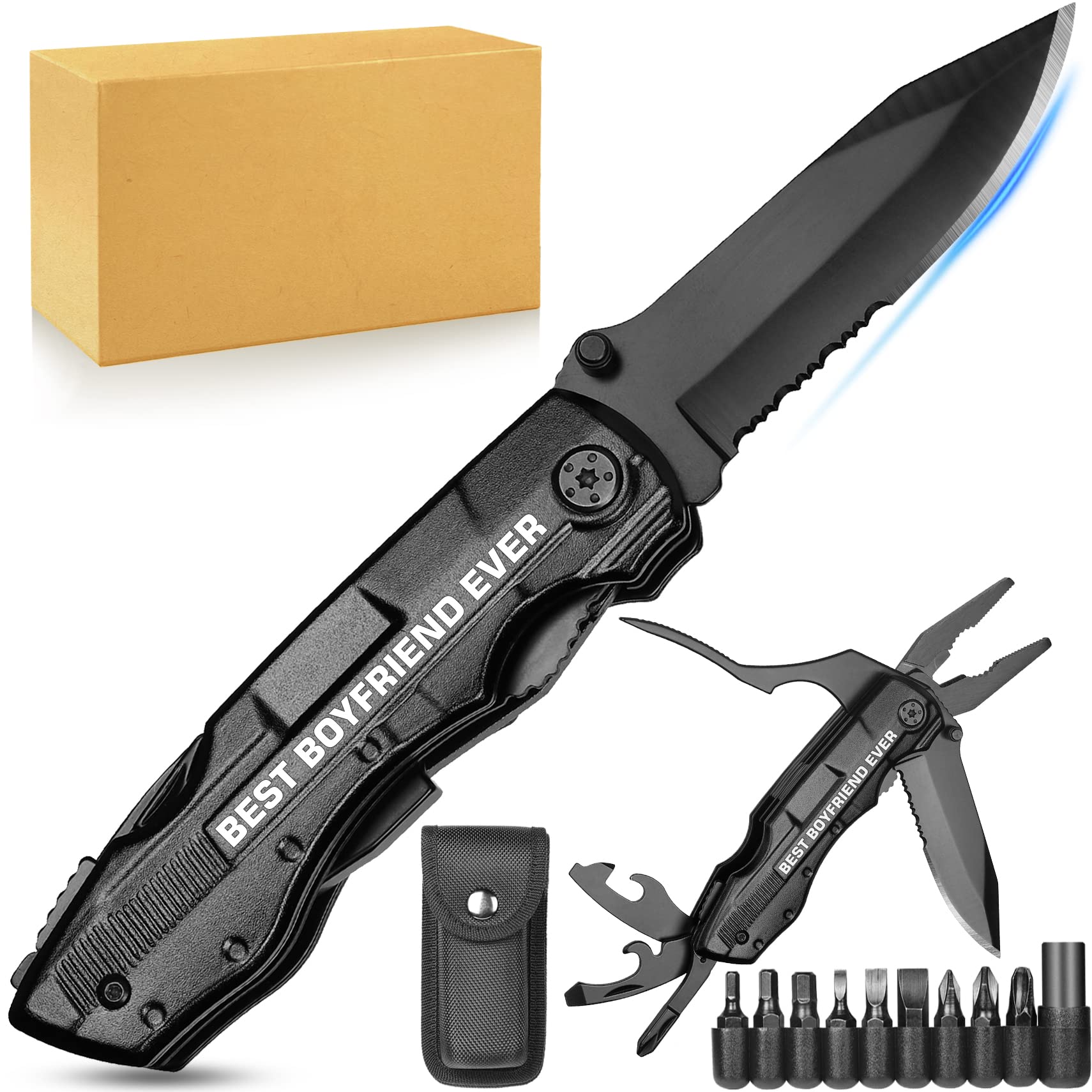 Multitool Pocket Knife for Boyfriend - Best Valentine's Day Gift