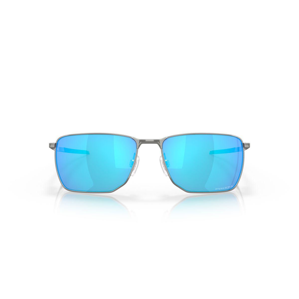 Oakley Ejector Sunglasses Satin Chrome Frame with Prizm Sapphire Lenses - Model 0OO4142 414204 | UV Protection for Outdoor Sports & Driving