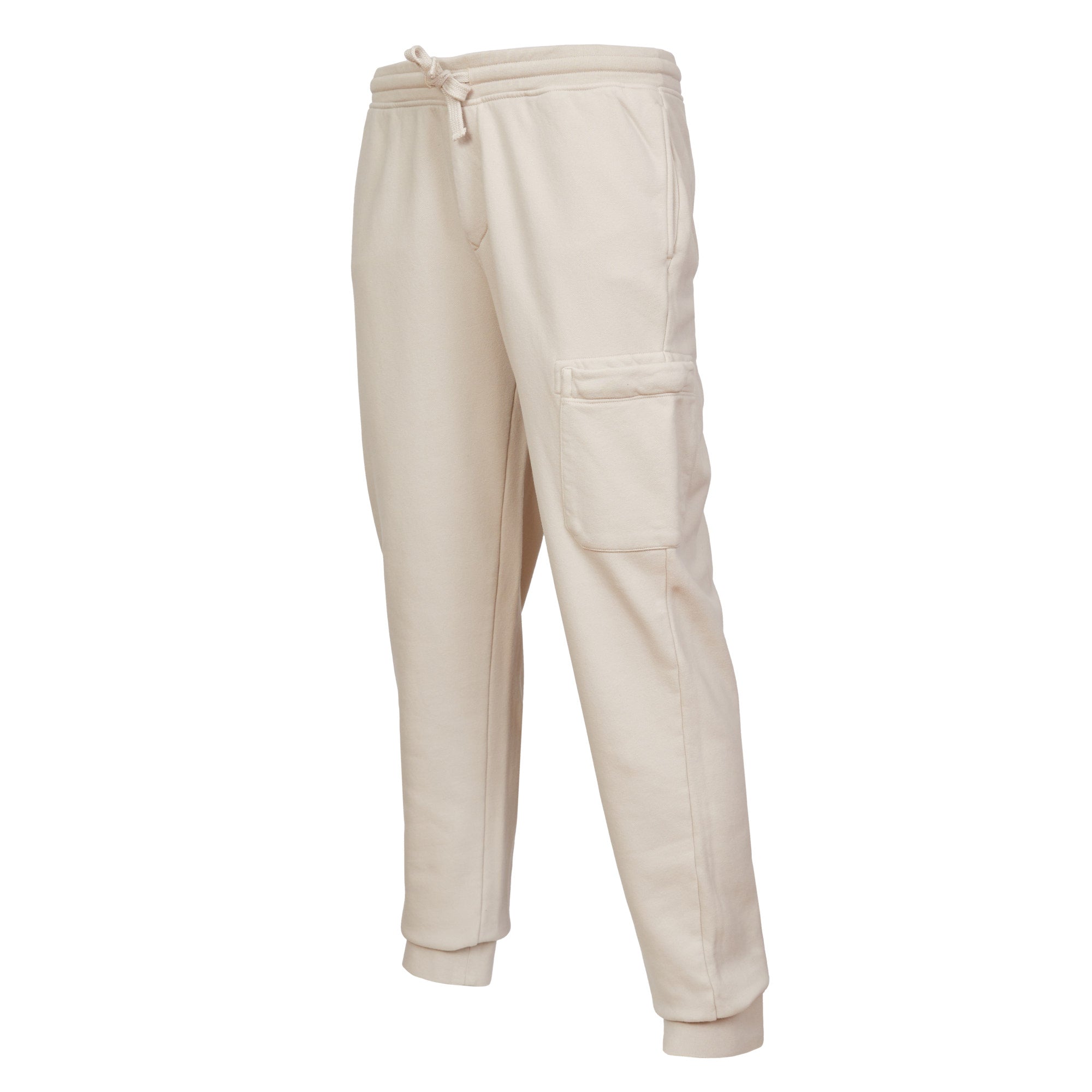 FRADI Women's Cotton Fleece Jogger Pants - Soft Casual Lounge Pants with Elastic Waist, Comfortable for Home, Workout & Travel (Beige)