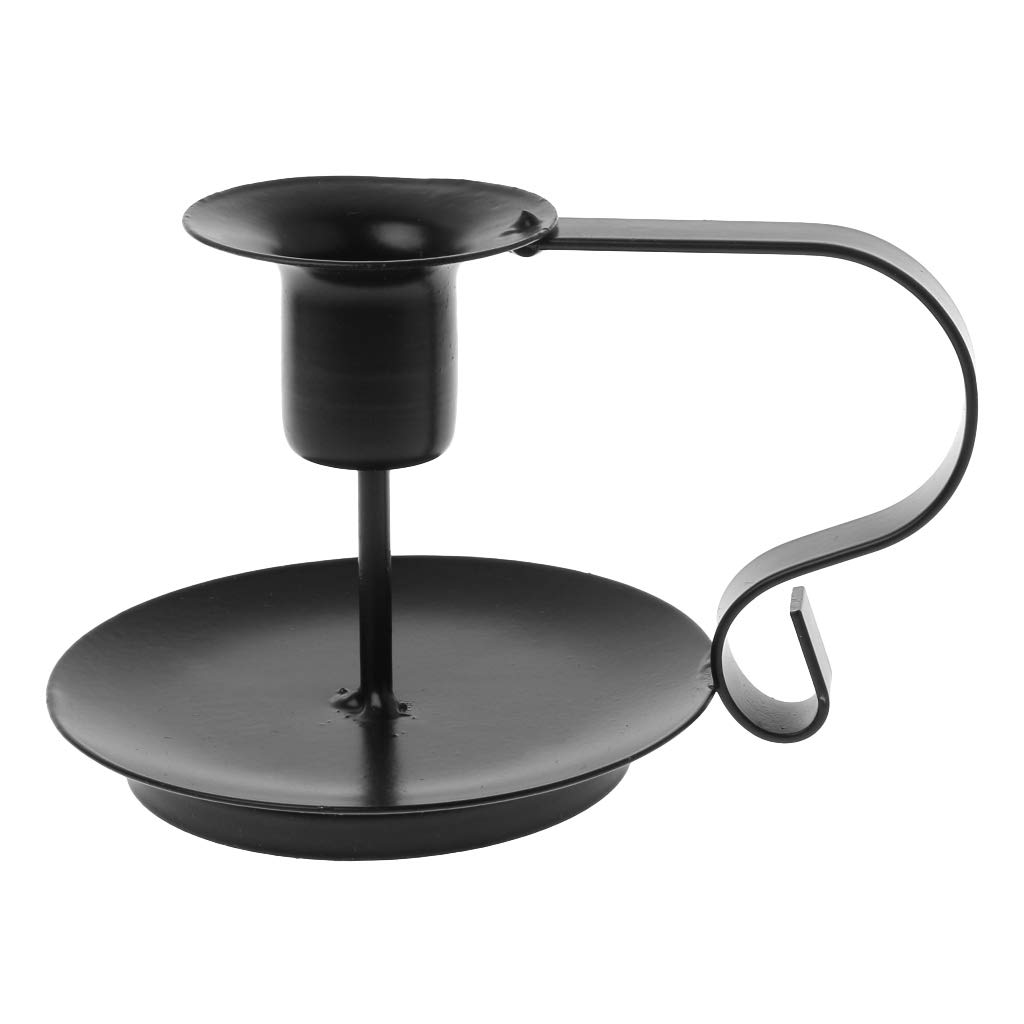 Vintage Iron Taper Candle Holder - Elegant Retro Candle Stand for Home Decor, Wedding Centerpieces & Romantic Dinner Lighting | SOFEA Candlestick Candelabrum