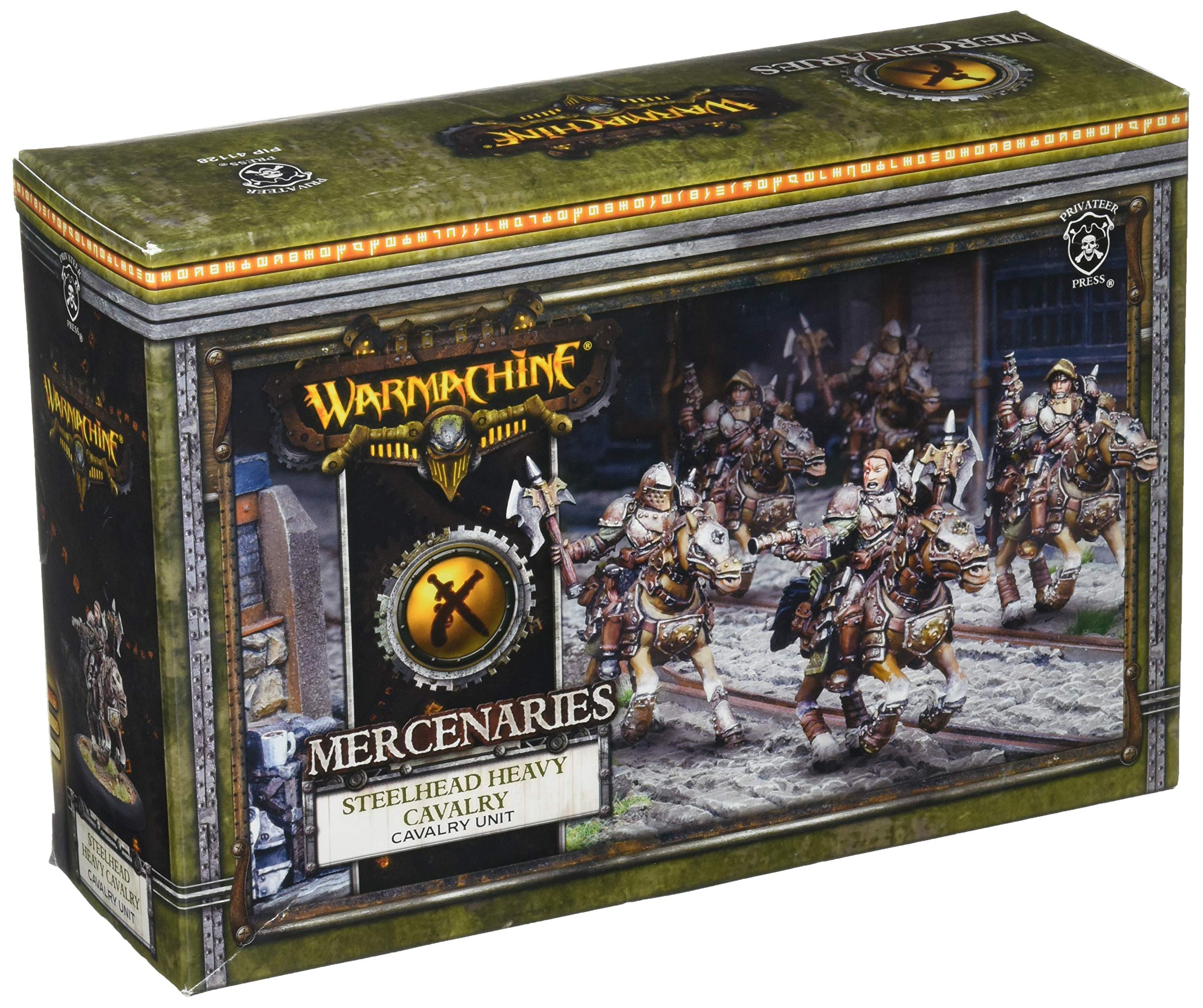 Privateer Press War Machine Mercenaries Steelhead Heavy Cavalry Kit - Tabletop Wargaming Miniatures for Fantasy Battles | Perfect for War Machine & Hordes Game Scenarios