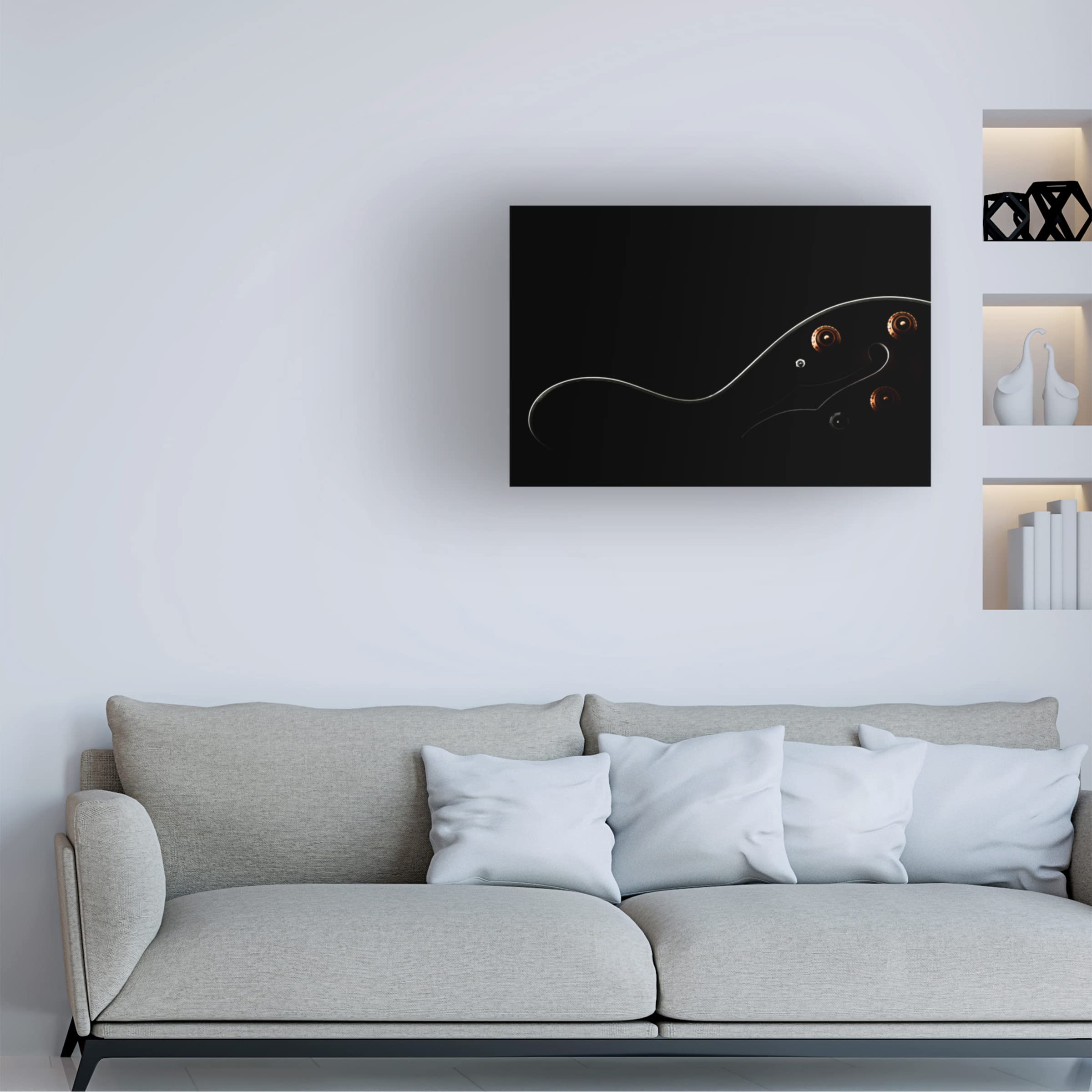 Trademark Fine Art 'Sensualidad Musical' Canvas Wall Art Print by Marfanlo - Modern Abstract Painting for Living Room, Bedroom & Office Decor