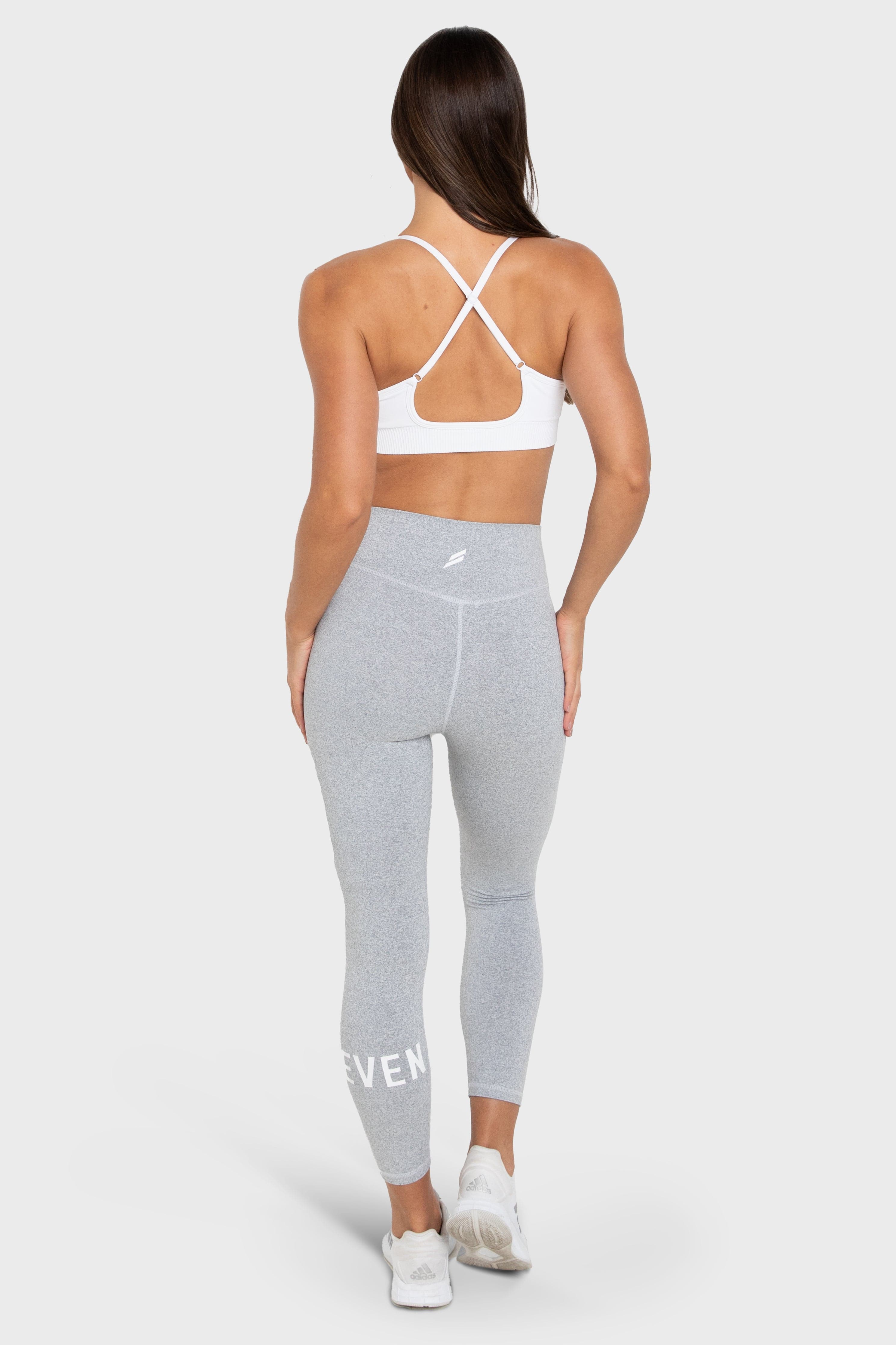 Stretch Lite Leggings for Women - Comfortable Grey Marl Yoga Pants - Perfect for Workouts, Running & Lounge Wear