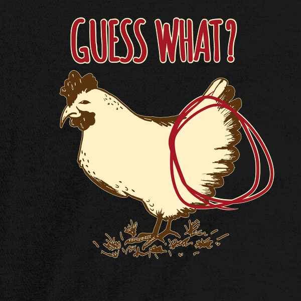 Funny Guess What? Chicken Butt Baby Toddler T-Shirt for Boys & Girls - Cute Humorous Kids Tee for Playdates, Birthdays & Family Outfits