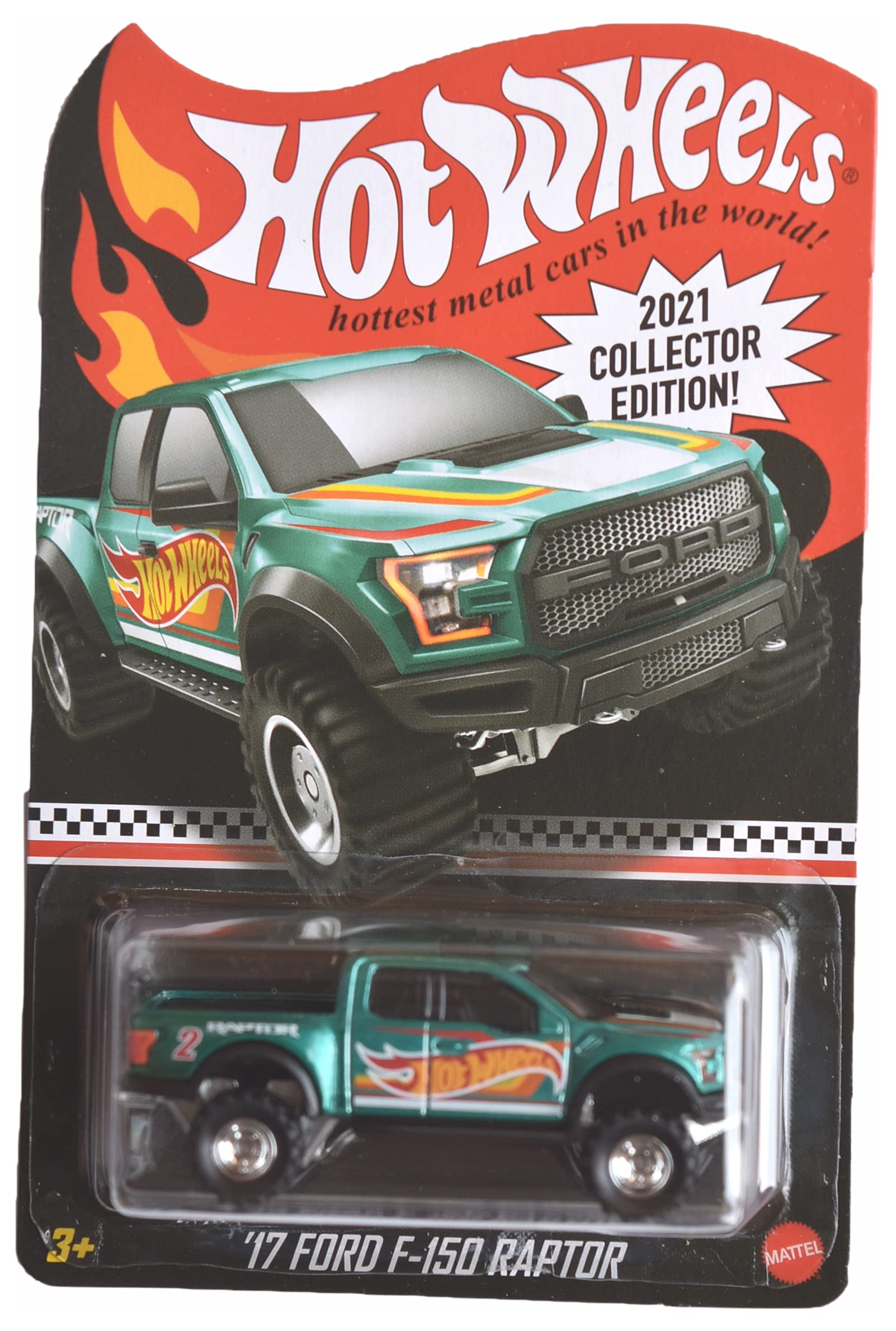 Hot Wheels 2017 Ford F-150 Raptor Diecast Car - 2021 Collector's Edition Toy Vehicle for Kids & Adults - Perfect for Play, Display & Collecting