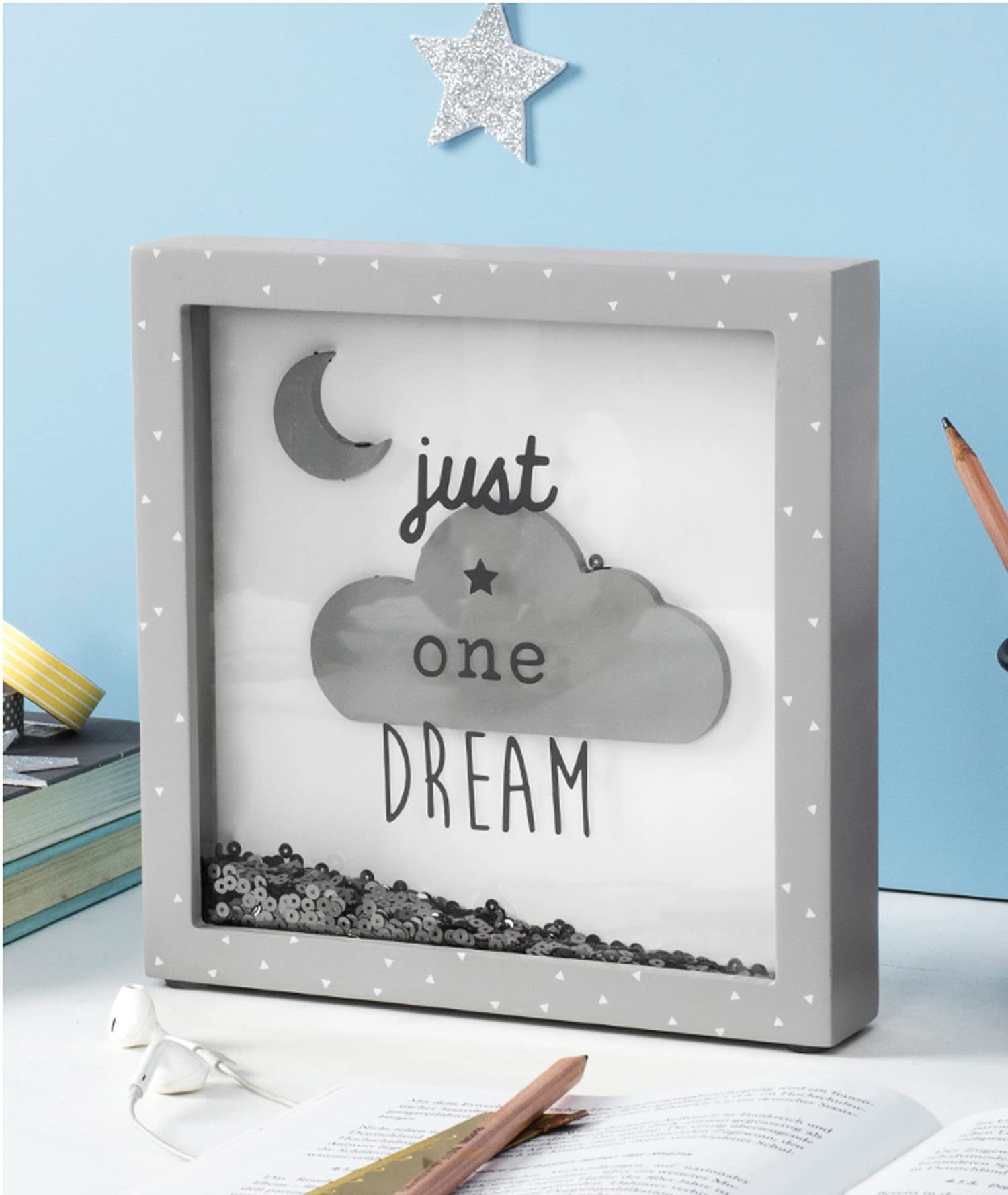 Wooden Star Cloud Moon Nursery Decor for Girls & Boys - Baby Toddler Kids Bedroom, Living Room & Desktop Shelf Decoration - Perfect for Dreamy Themed Rooms & Gift Giving