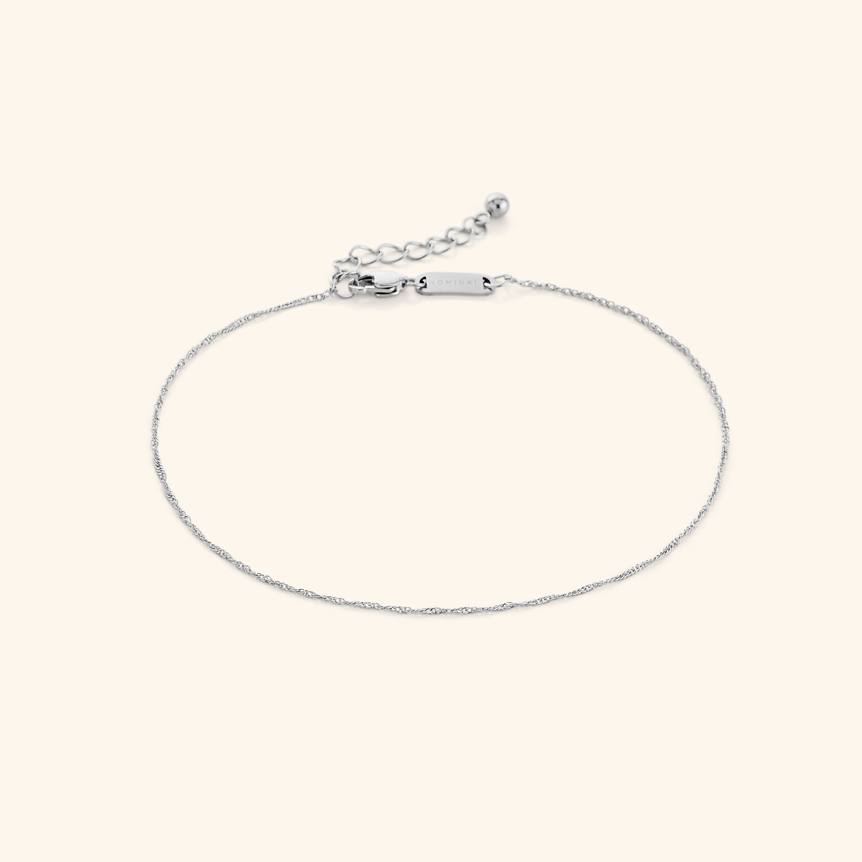 Micro Twisted Anklet - Dainty Gold & Silver Ankle Bracelet for Women | Perfect for Beach, Summer & Boho Style Outfits