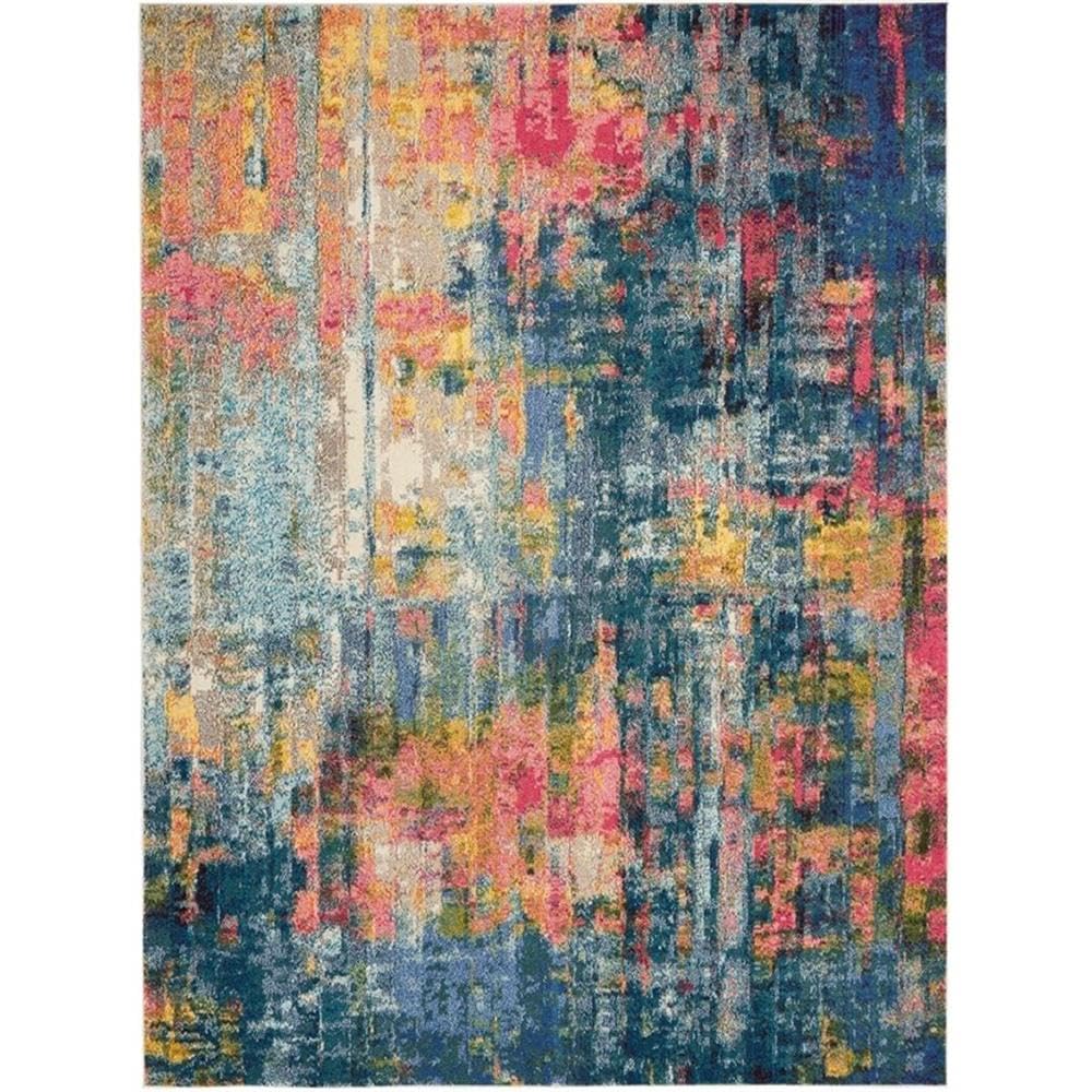 Nourison Celestial Blue/Yellow 7'10