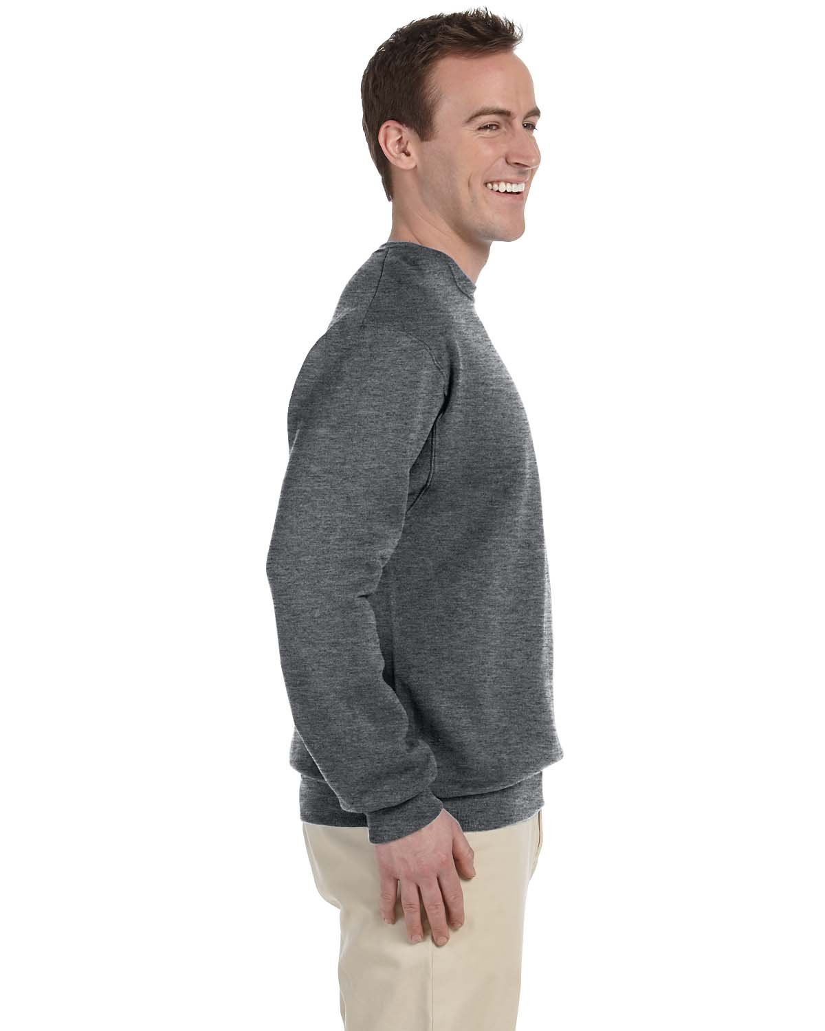 Fruit of the Loom Men's 1X1 Rib Cuffs Sweatshirt - Comfortable Cotton Pullover for Casual Wear, Lounge & Outdoor Activities