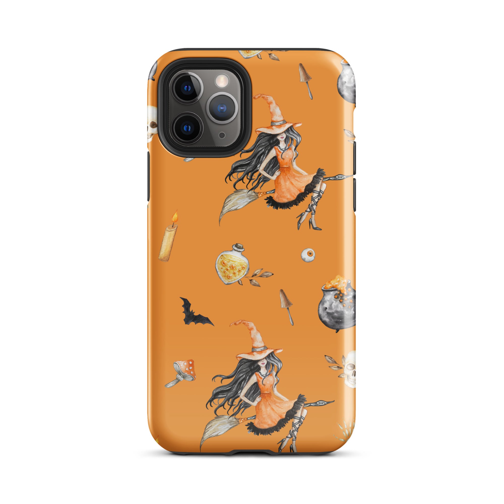 Premium Witch's Broomstick iPhone Case - Durable Protective Cover for iPhone 13/14/15 Pro Max - Perfect for Halloween, Cosplay & Witch-Themed Parties