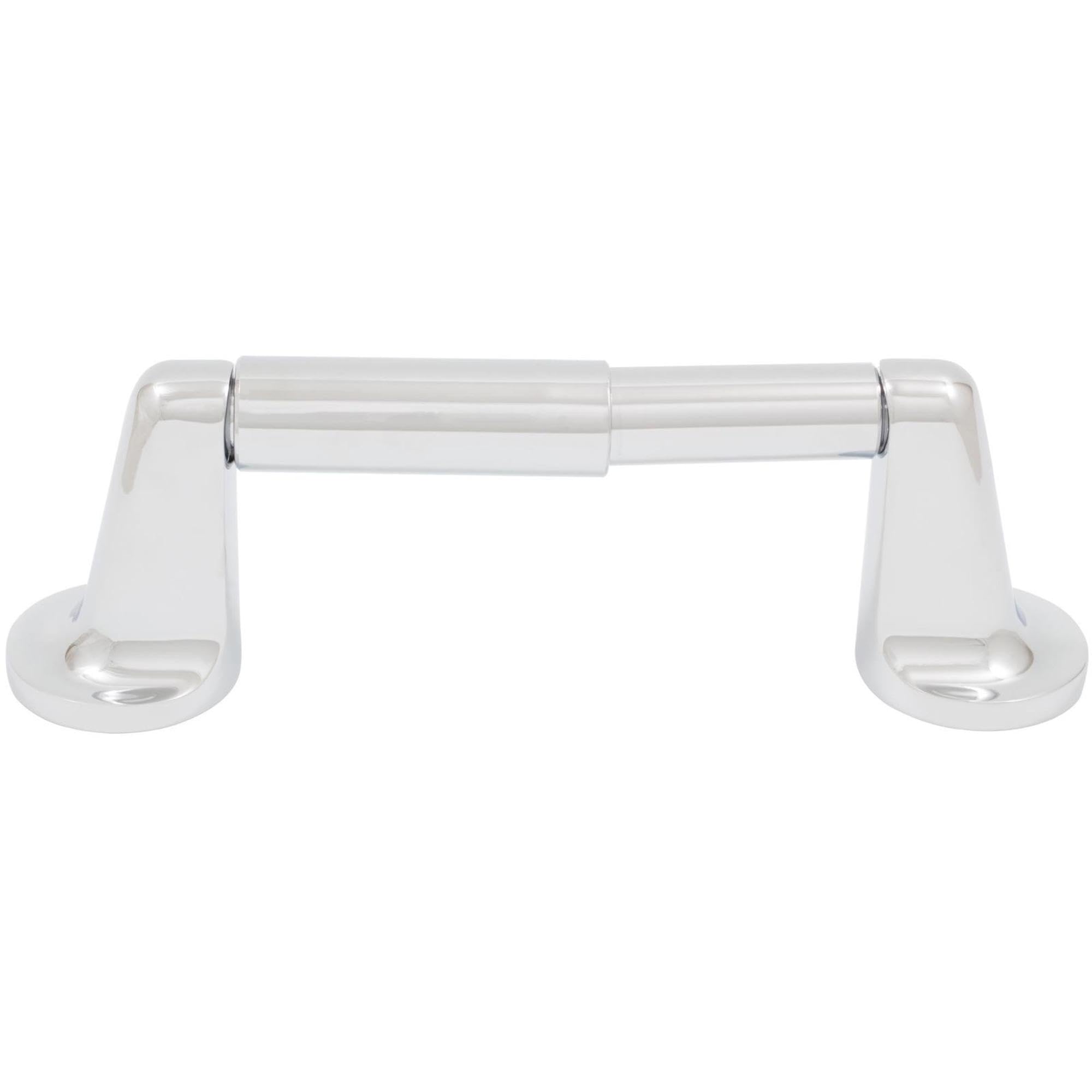 Premium Polished Chrome Paper Holder by Stone Harbor Hardware - Elegant Bathroom & Office Organizer for Toilet Paper, Napkins & Towels