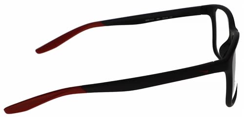 Nike 7117 Radiation Protection Glasses - UV400 Wrap-Around Safety Glasses, Square Plastic Frame for Men & Women, Small/Medium Size - Ideal for Computer Use, Gaming, and Outdoor Activities