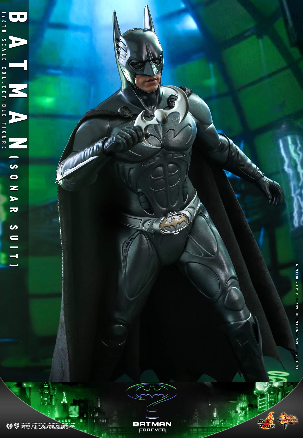 Hot Toys 1:6 Scale Batman Sonar Suit Action Figure - Batman Forever Movie Collectible, Multicolor - Perfect for Display, Gifts & DC Comics Fans