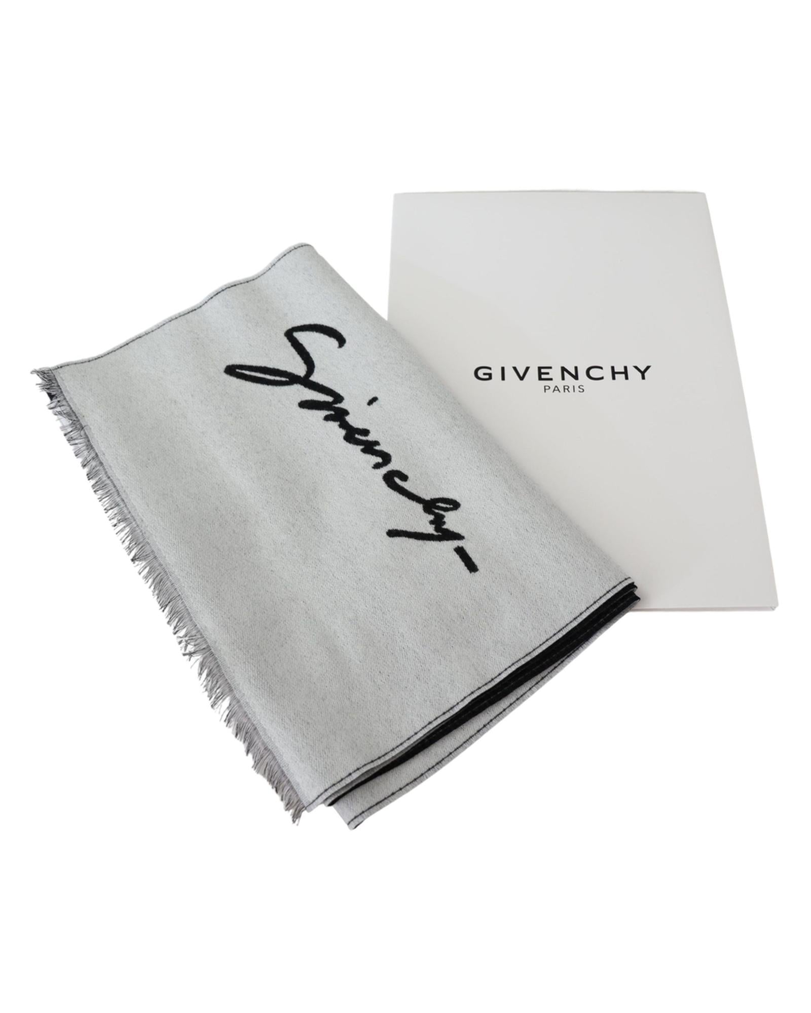 Givenchy Logo Print Scarf for Men - Luxury Designer Cashmere Wrap - Perfect for Winter, Travel & Gifts