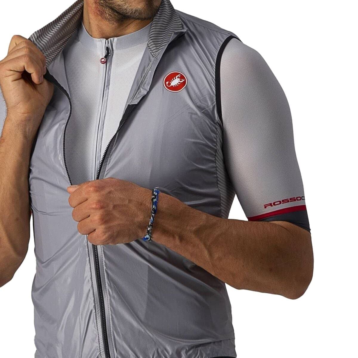 CASTELLI Men's Sporty Cycling Jersey - High Performance Bike Shirt for Road & Mountain Biking - Breathable & Moisture Wicking for Comfortable Rides