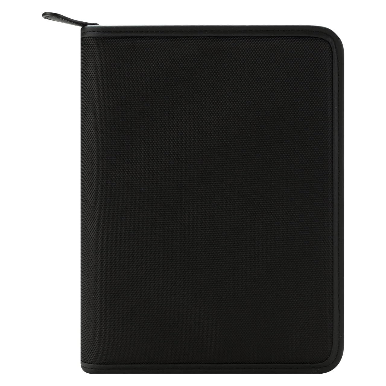 FranklinCovey Oakley Classic Black Nylon Zipper Binder - Professional Organizer for Office, School & Business Meetings | Durable 3-Ring Binder with Secure Zipper Closure